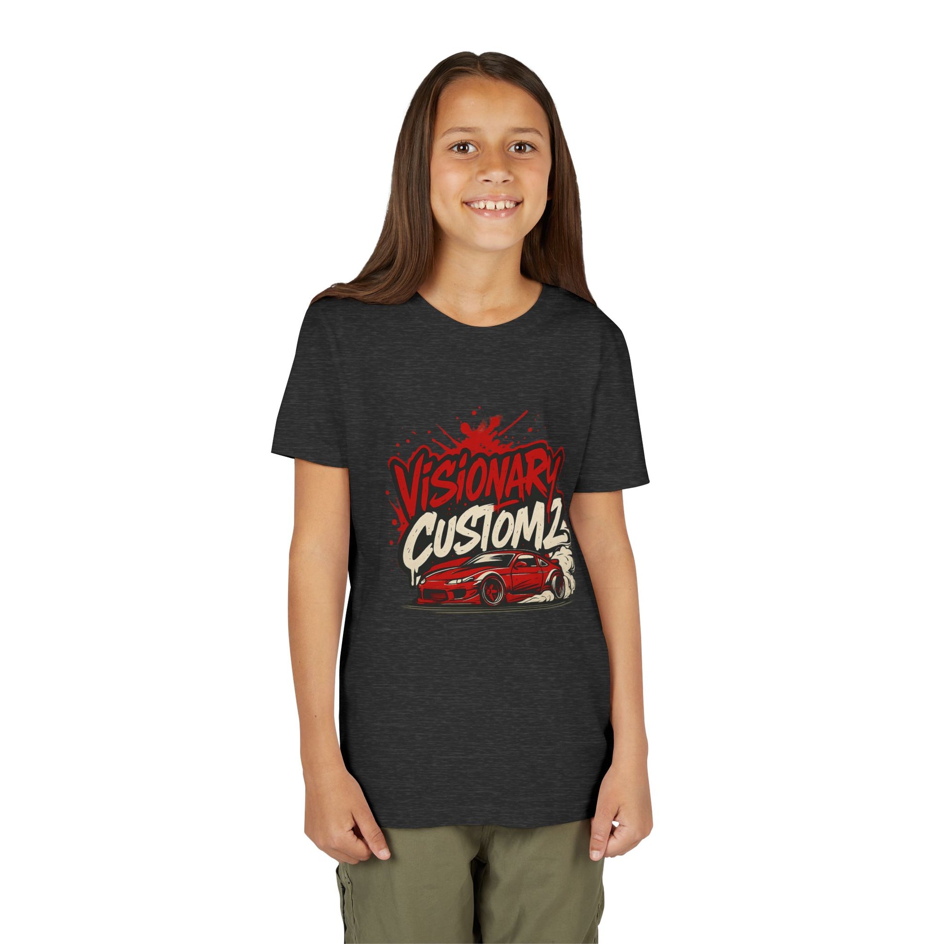 Visionary Custom Youth Tee - Cool Car Graphic, Gift for Young Car Enthusiasts, Birthday Shirt, Customizable Apparel, Automotive Fashion