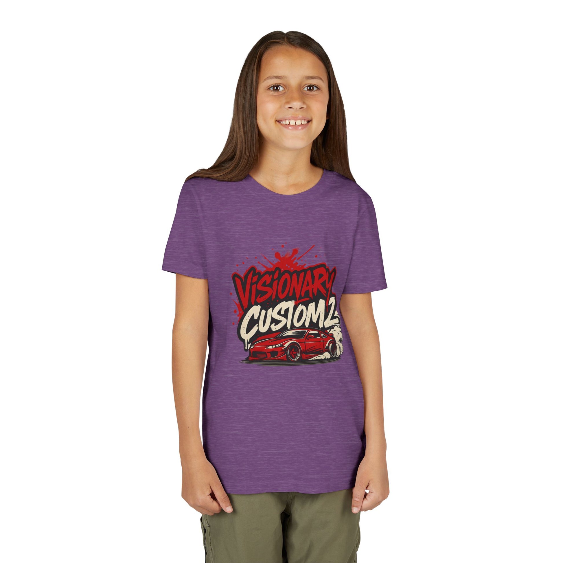 Visionary Custom Youth Tee - Cool Car Graphic, Gift for Young Car Enthusiasts, Birthday Shirt, Customizable Apparel, Automotive Fashion