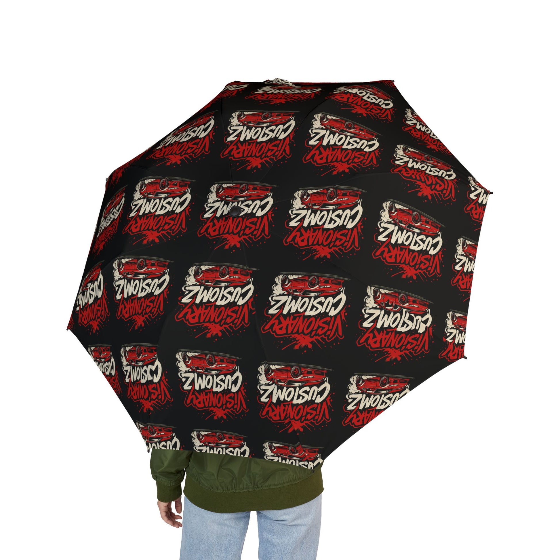 Twisted Design Umbrella - Semi-Automatic, Foldable, Stylish Rain Gear, Perfect Gift for Umbrella Lovers, Unique Rain Accessory, Ideal [...]