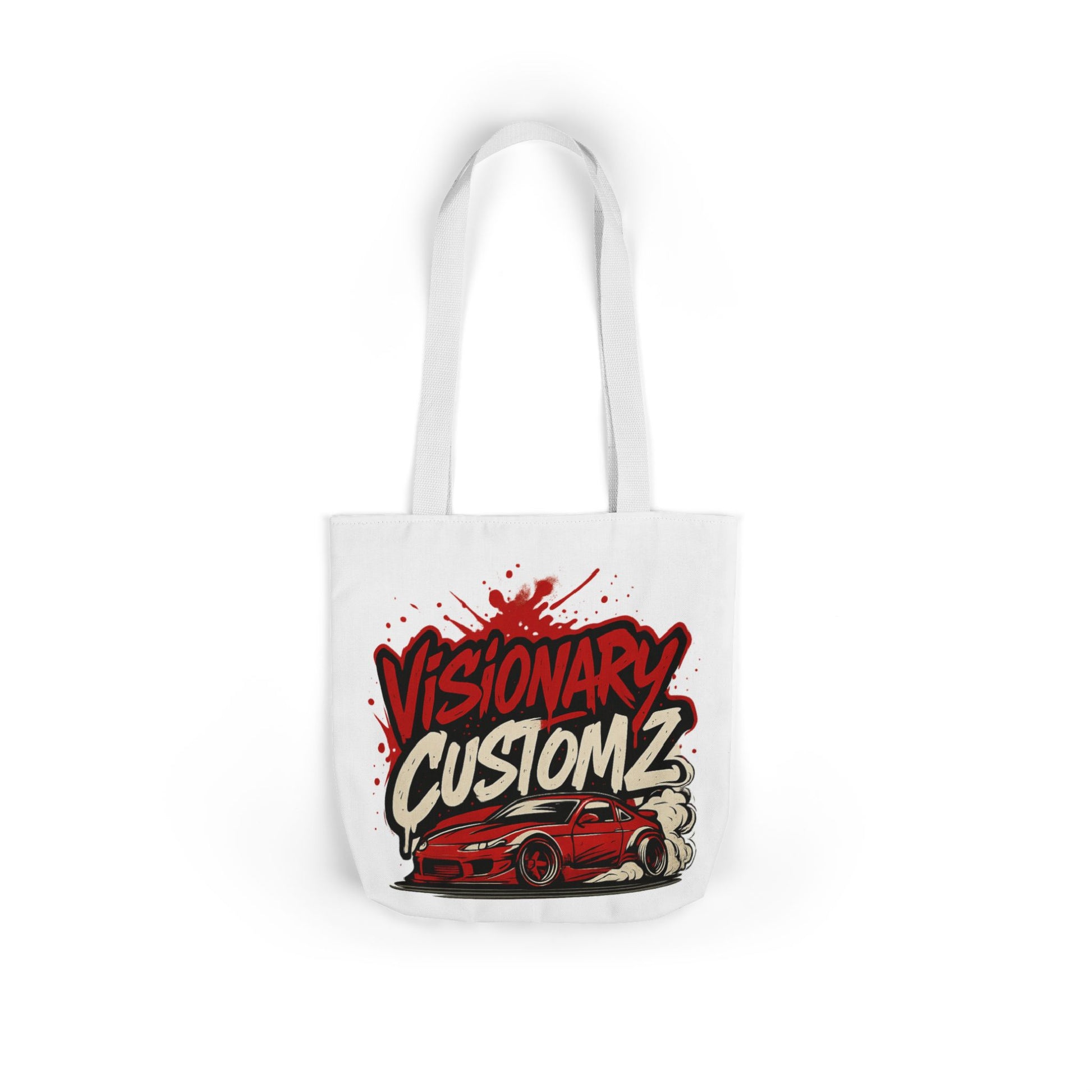 Visionary Customz Canvas Tote Bag with 5-Color Straps | Stylish, Durable, Perfect for Car Enthusiasts, Gift for Him, Shopping Tote, [...]