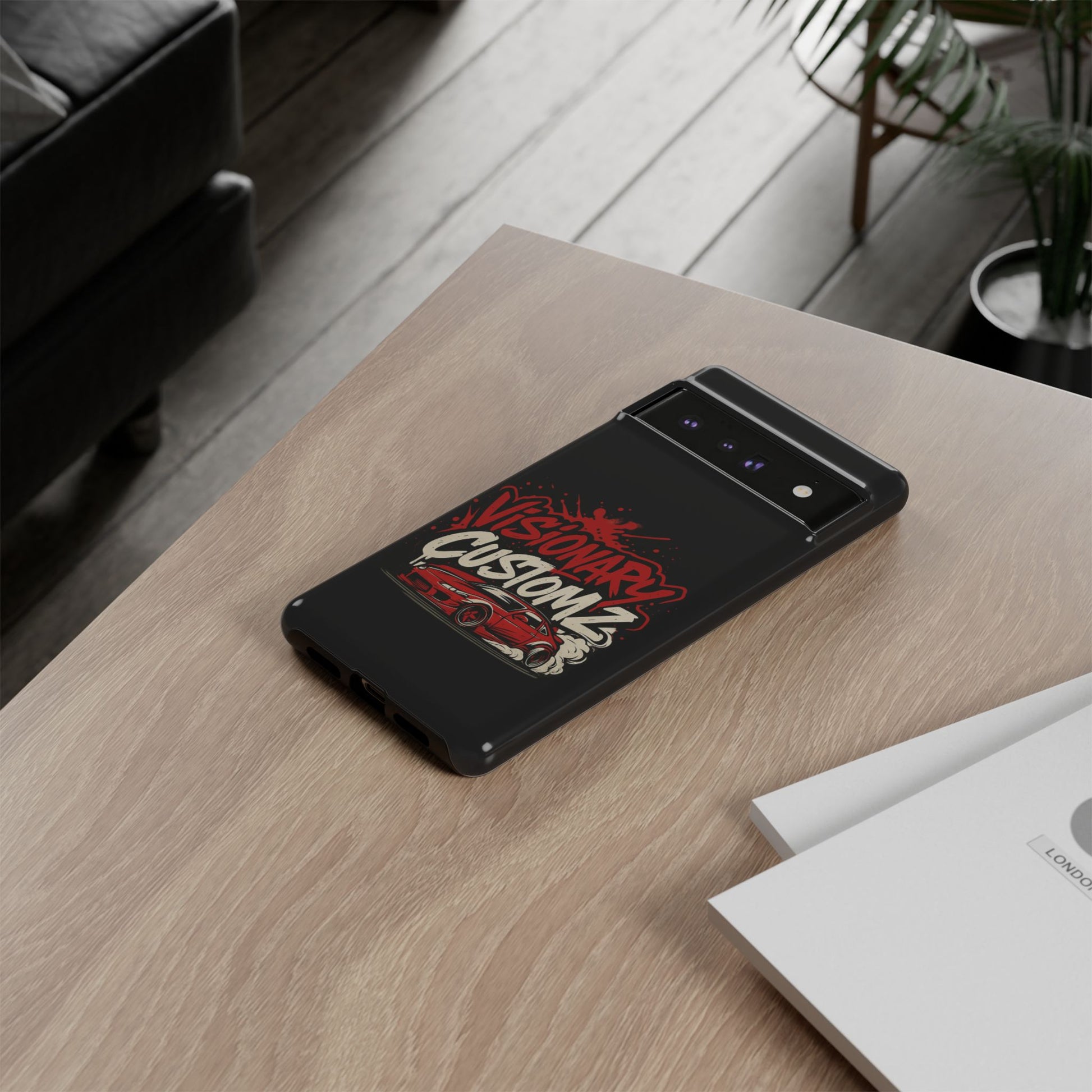 Visionary Customz Phone Case, Car Lover Accessory, Gift for Auto Enthusiasts, Customizable Phone Protection, Birthday Gift Idea