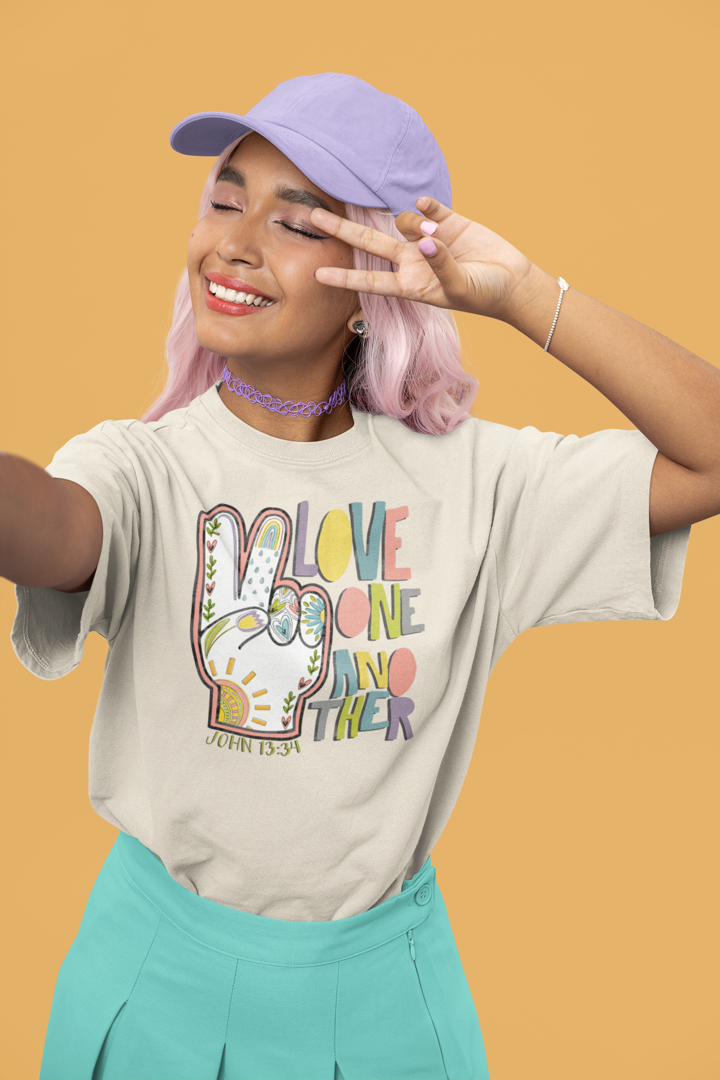 Love One Another Unisex Softstyle T-Shirt, Inspirational Tee, Everyday Casual Wear, Gift for Friends, Peace and Love Apparel