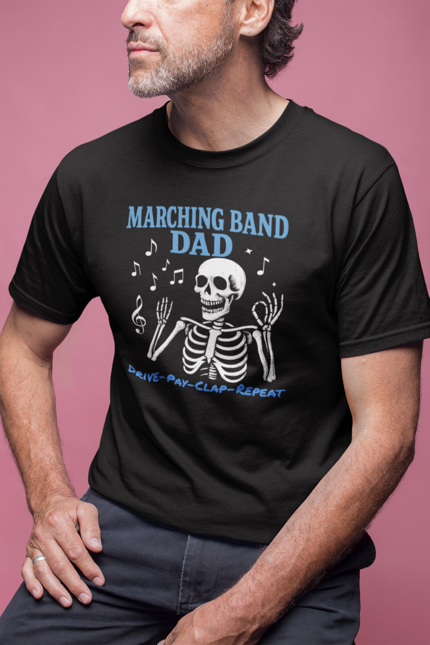 Marching Band Dad Tee | Short Sleeve Shirt, Parent Gift, Music Apparel, Father's Day Gift, Band Parent T-Shirt