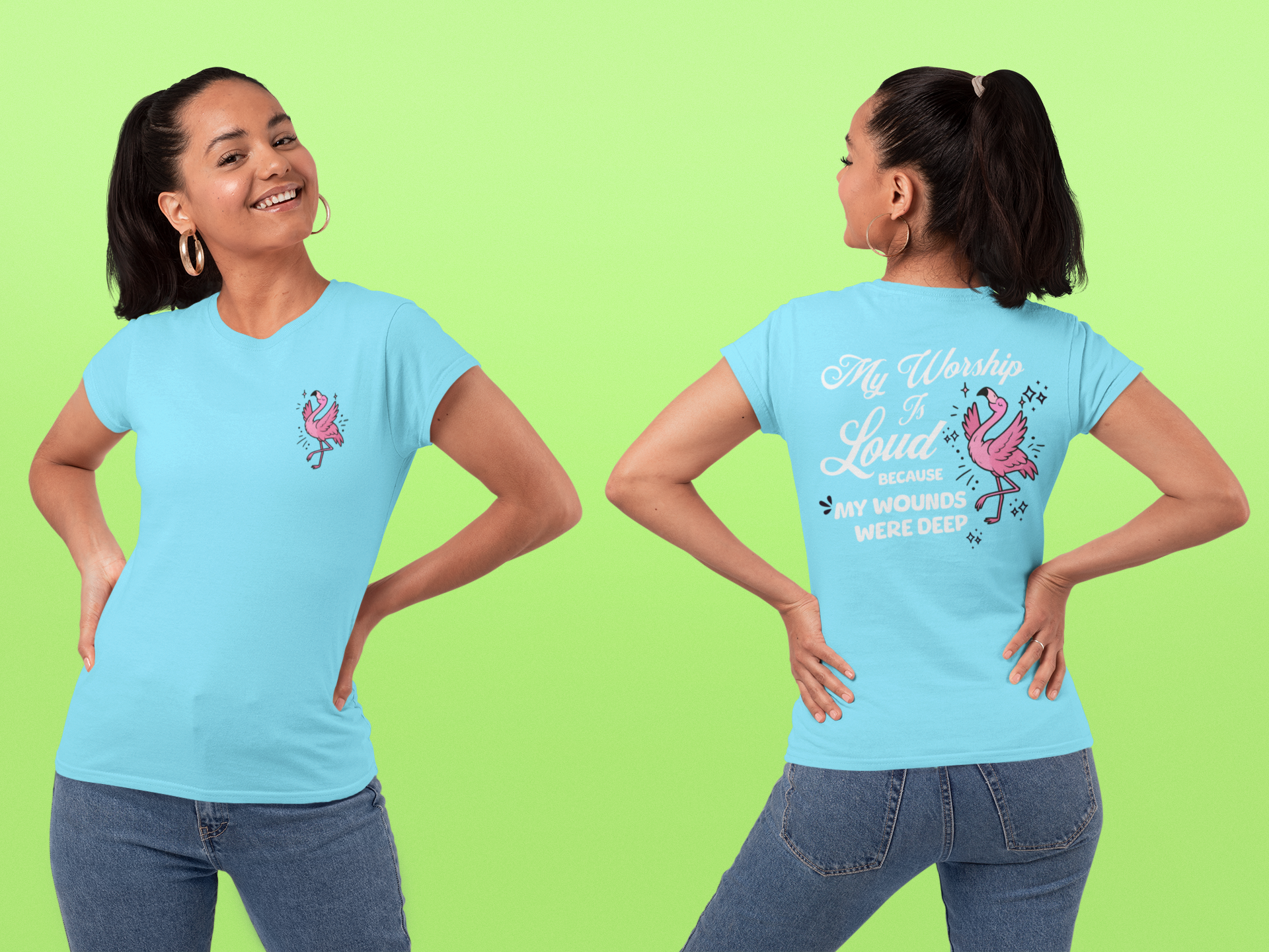 Flamingo Praise Unisex Tee
