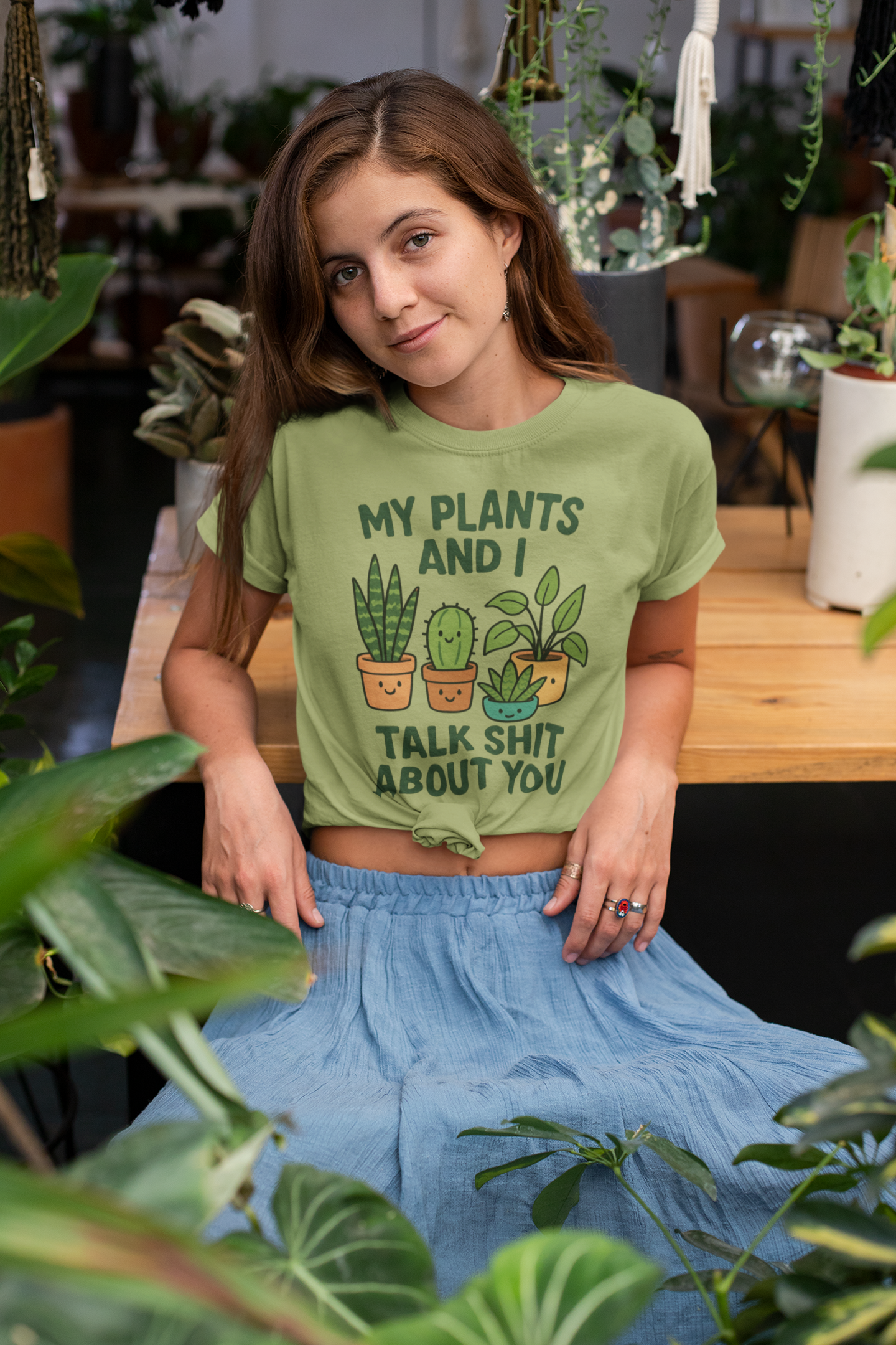 My Plants and I Talk Shit About You T-Shirt, Funny Plant Lover Tee, Gift for Gardeners, Unisex Softstyle Shirt, Plant Mom Gift, [...]