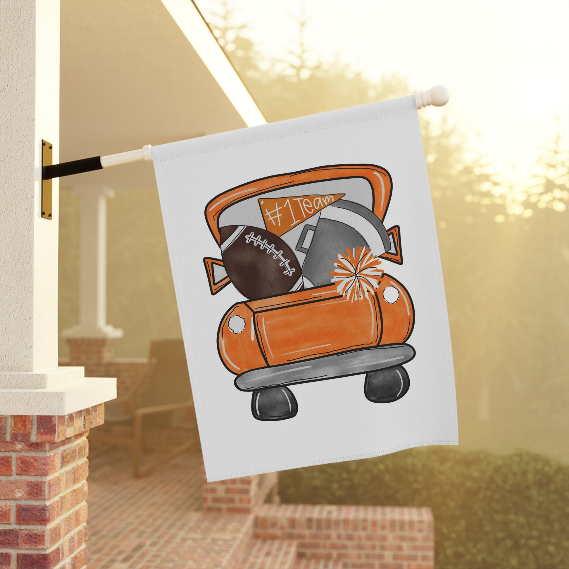 Cheerful Garden Banner for Sports Fans, Outdoor Decor, Game Day Sign, Front Yard Greeting, Team Spirit Flag, TN VOLS