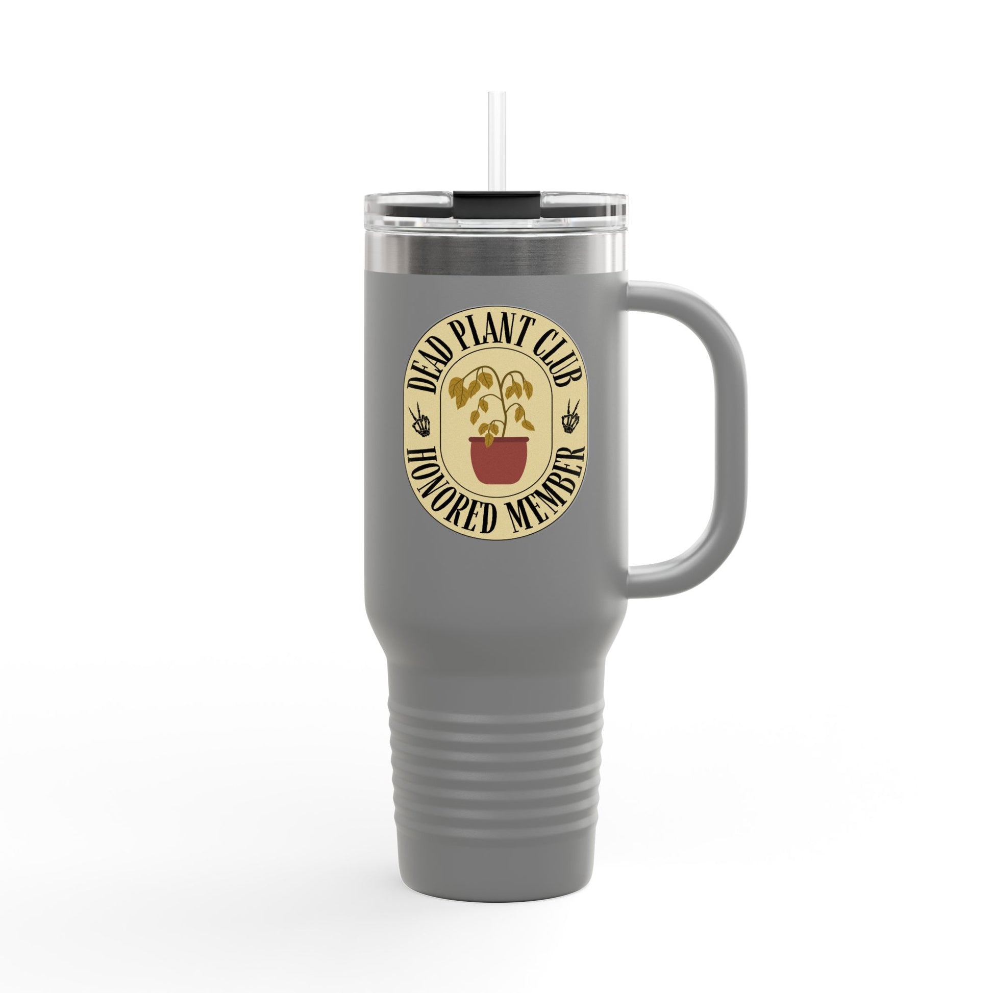 Insulated Travel Mug - Dead Plant Club Honored Member, Funny Gift for Plant Lovers, Travel Gear, Eco-Friendly Mug, Unique Drinkware