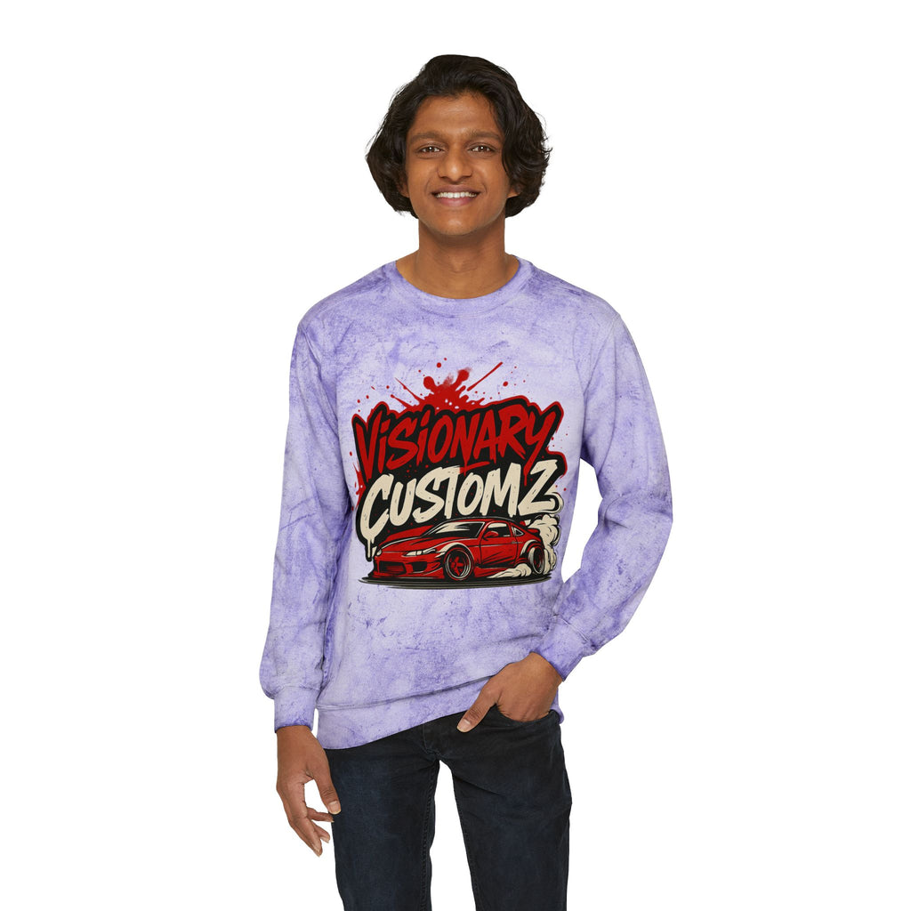 Visionary Custom Z Color Blast Sweatshirt, Unisex Sweatshirt, Comfort Colors