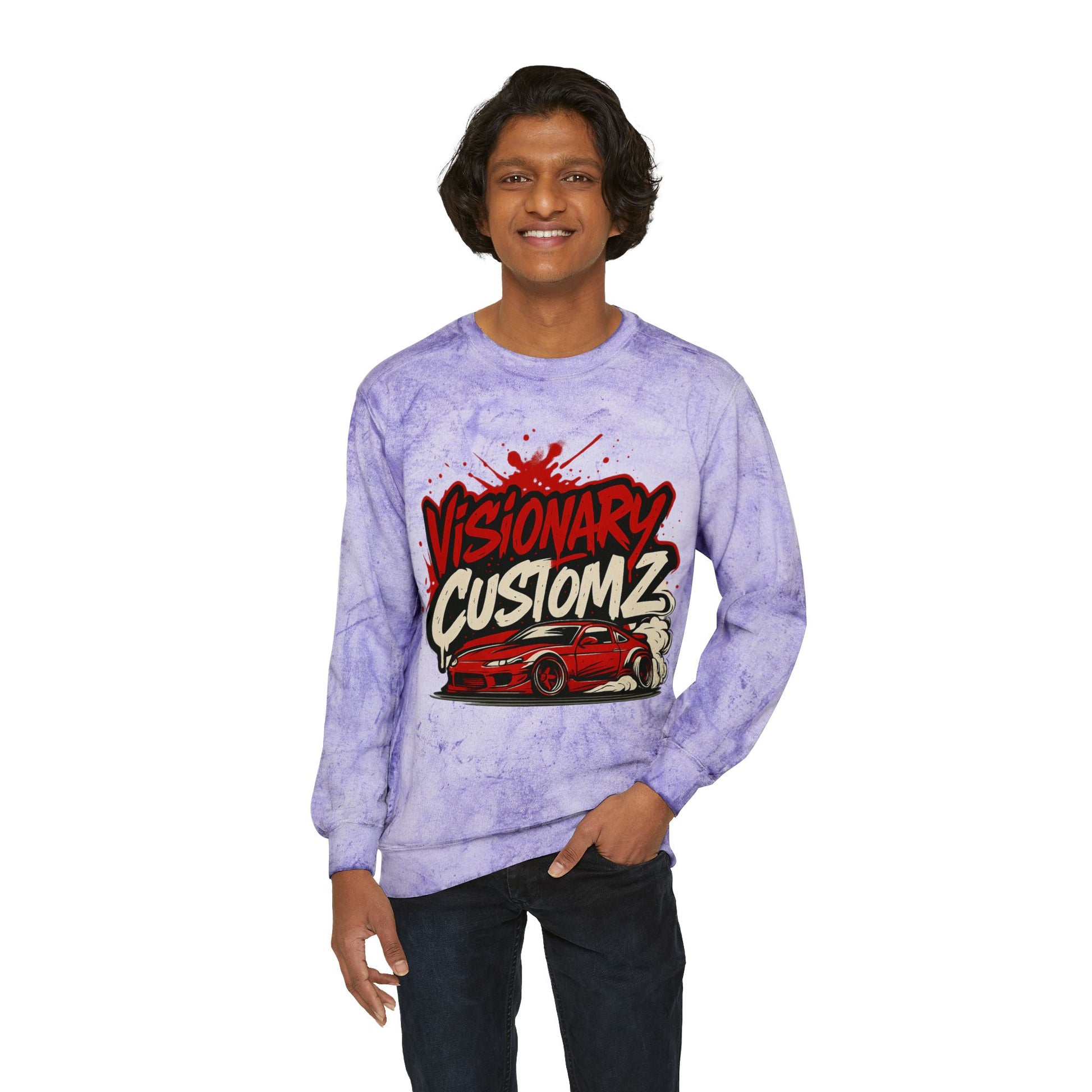 Visionary Custom Z Color Blast Sweatshirt, Unisex Sweatshirt, Comfort Colors