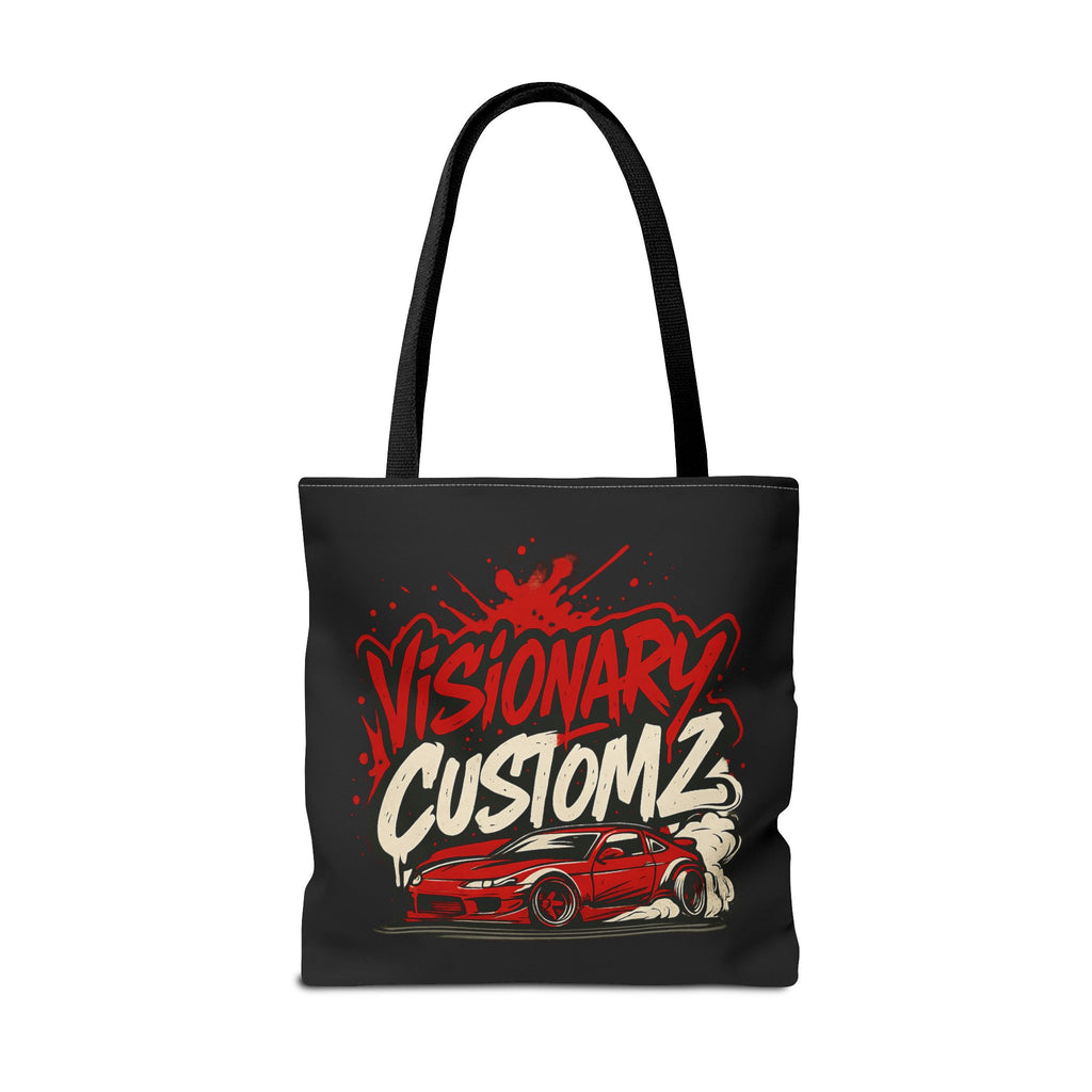 Visionary Customz Tote Bag - Stylish Car Enthusiast Bag, Gift for Auto Lovers, Custom Car Accessories, Unique Shopping Tote, AOP Design