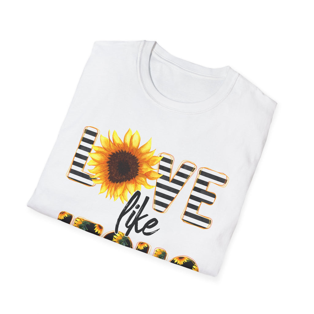 Sunflower Love Like Jesus T-Shirt | Unisex Tee, Christian Apparel, Inspirational Gift, Summer Fashion, Casual Wear
