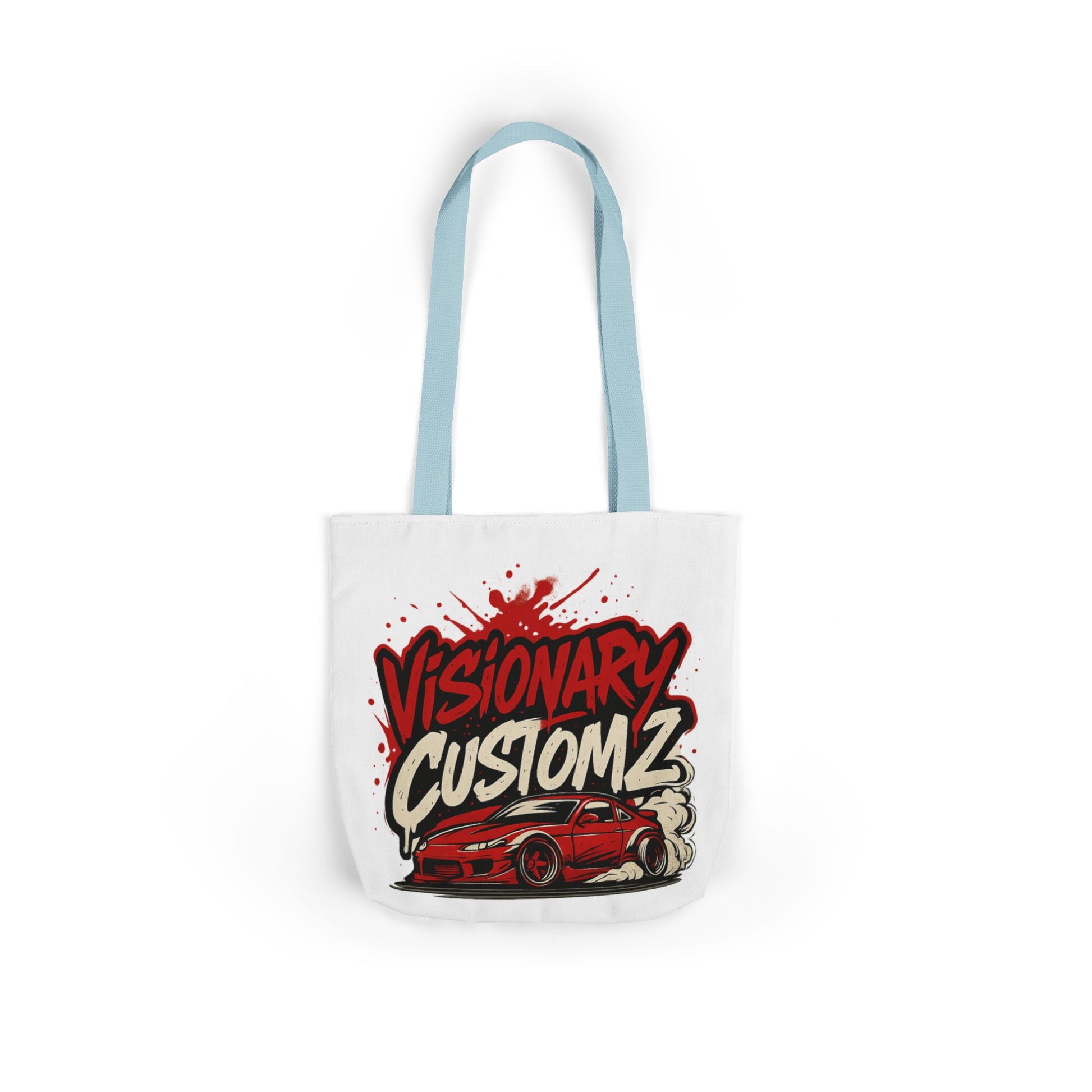 Visionary Customz Canvas Tote Bag with 5-Color Straps | Stylish, Durable, Perfect for Car Enthusiasts, Gift for Him, Shopping Tote, [...]