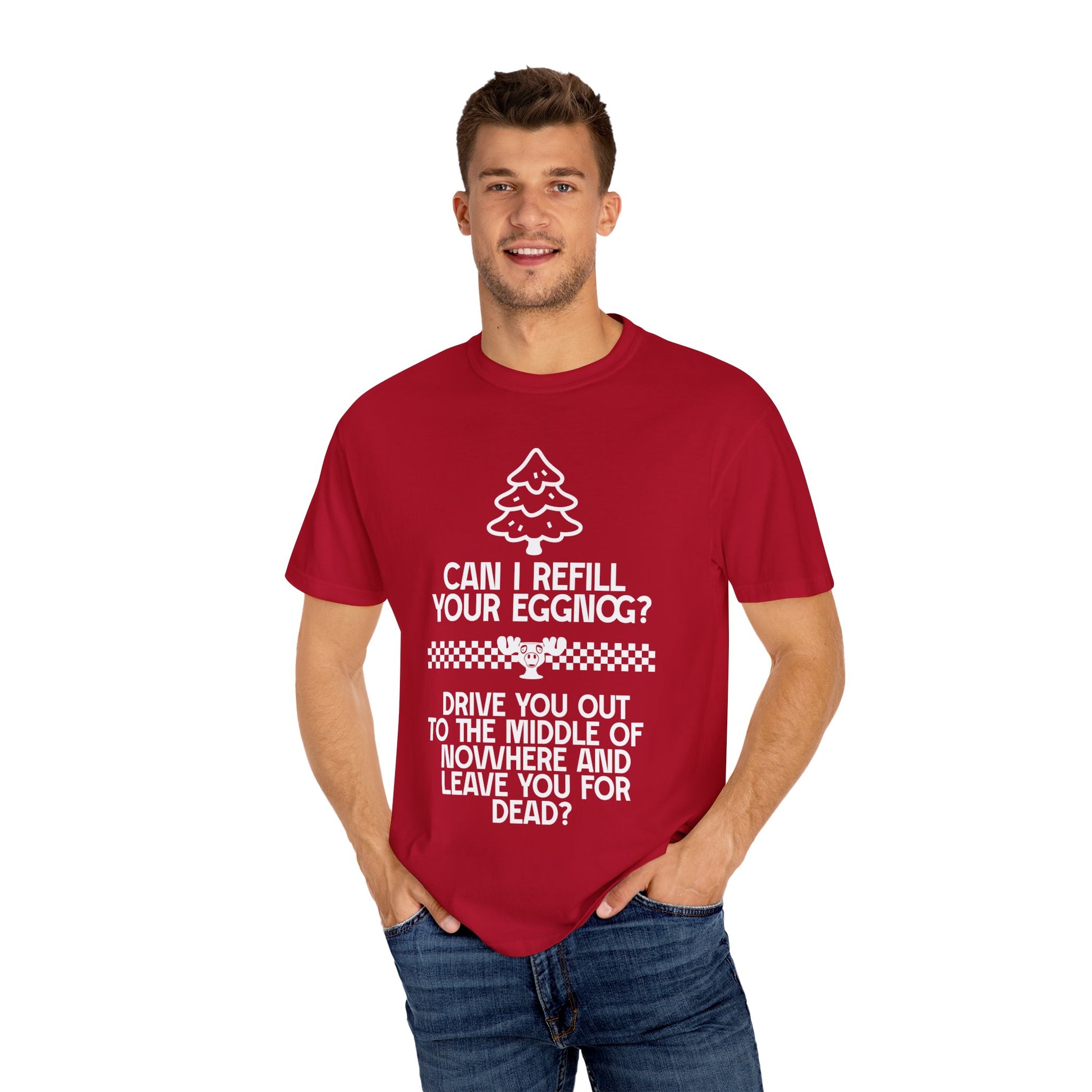 Comfort Colors-Funny National Lampoon's Eggnog Movie Quote T-shirt