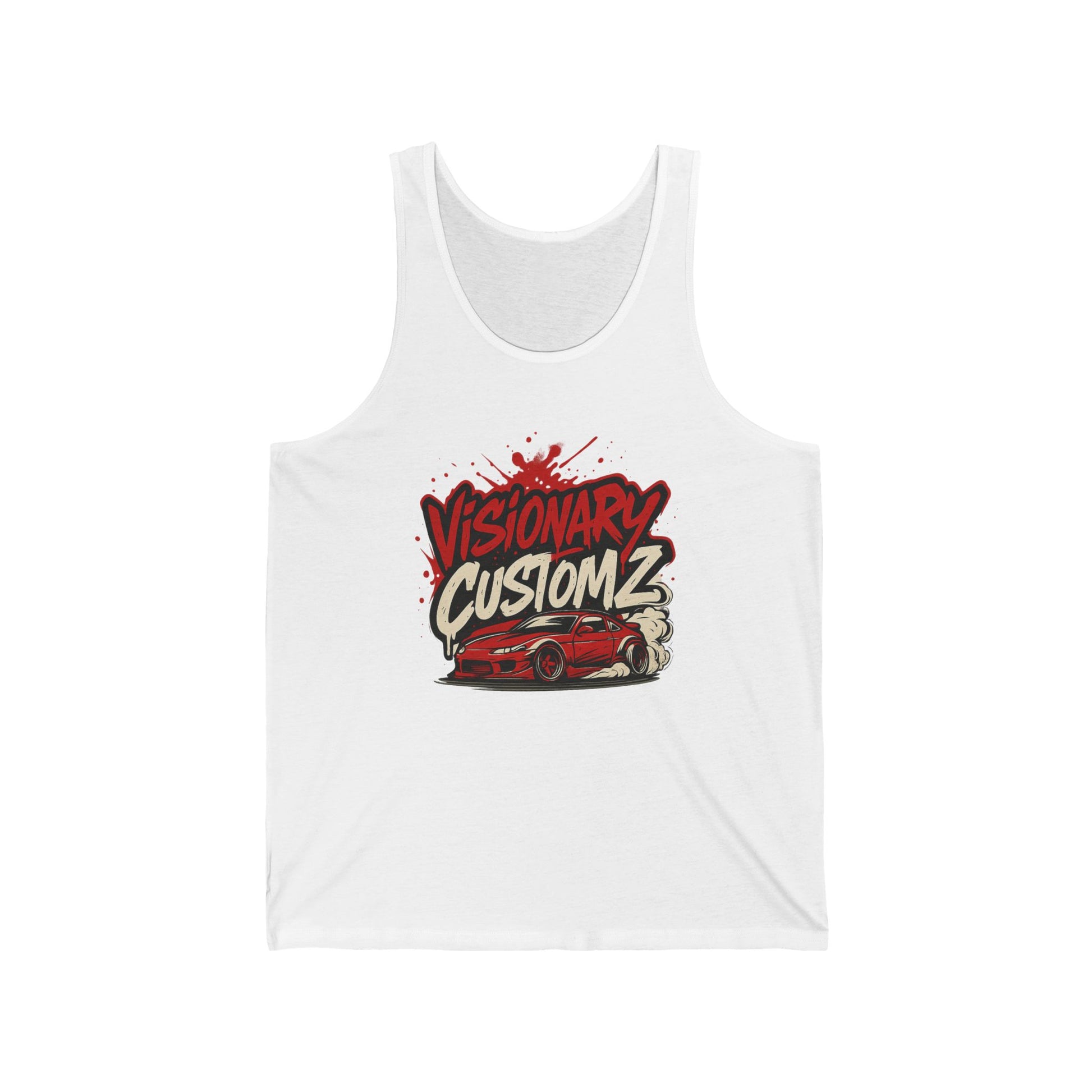 Visionary Custom Z Unisex Jersey Tank, Retro Car Enthusiast Top, Summer Wear, Gift for Gearheads, Custom Car Lover Apparel