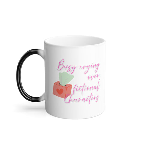 Color Morphing Mug: Feelings in Bloom, Unique Gift for Book Lovers, Heat Change Mug, Personalized Coffee Cup, Home Decor