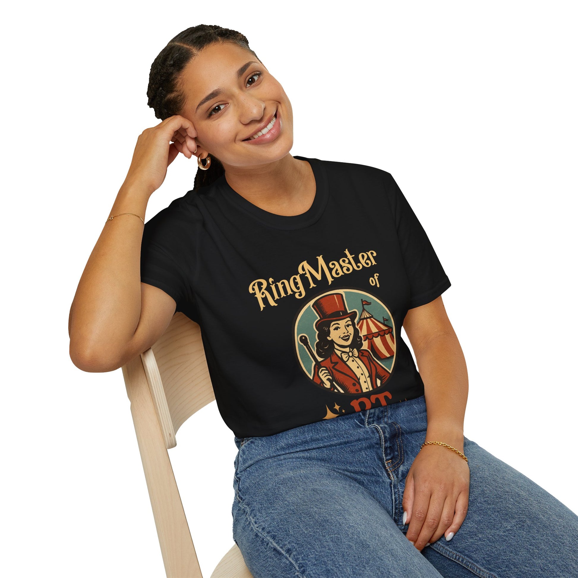 Vintage Ringmaster T-Shirt, Circus Shirt, Unisex Tee, Carnival Style, Fun Graphic Top, Festival Apparel