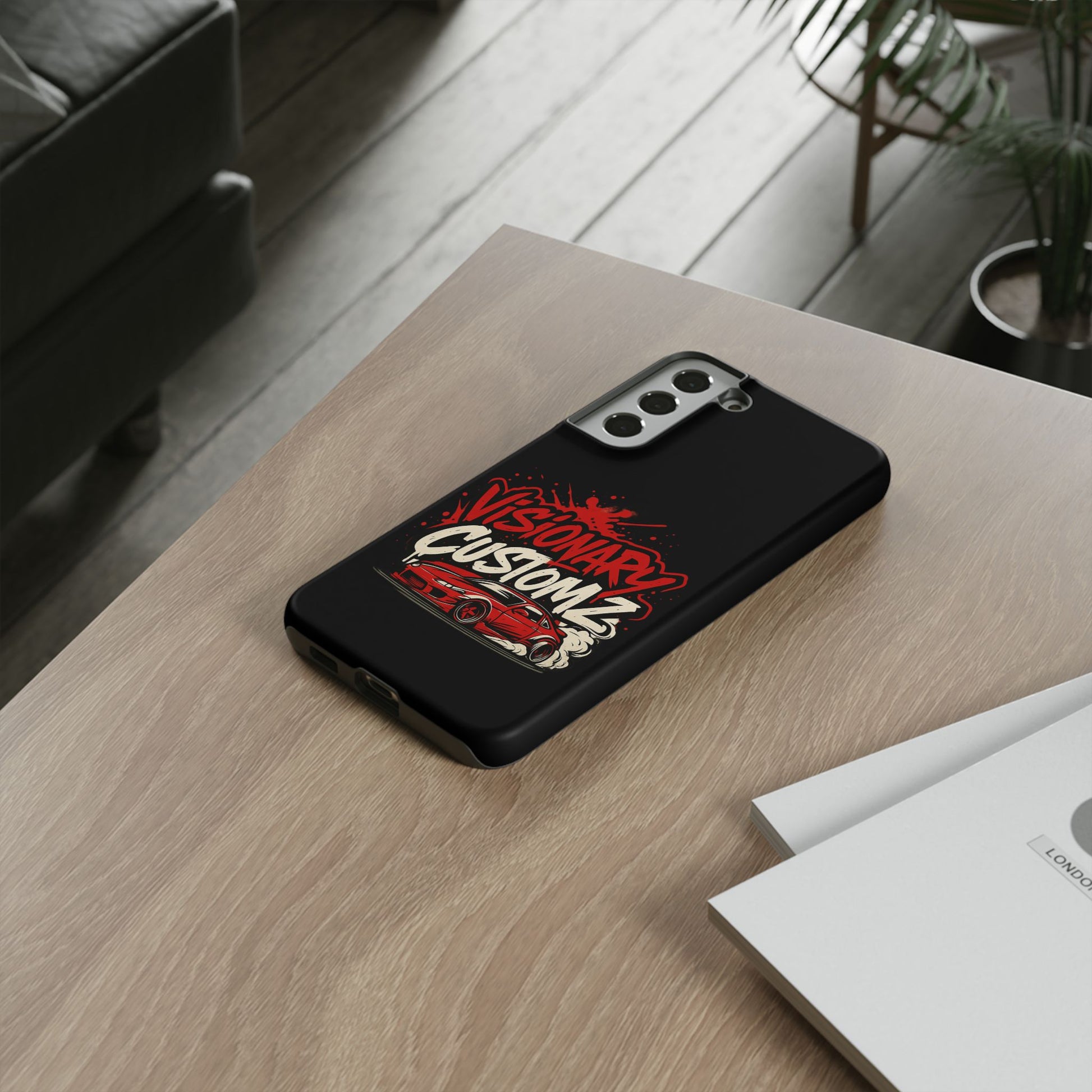 Visionary Customz Phone Case, Car Lover Accessory, Gift for Auto Enthusiasts, Customizable Phone Protection, Birthday Gift Idea