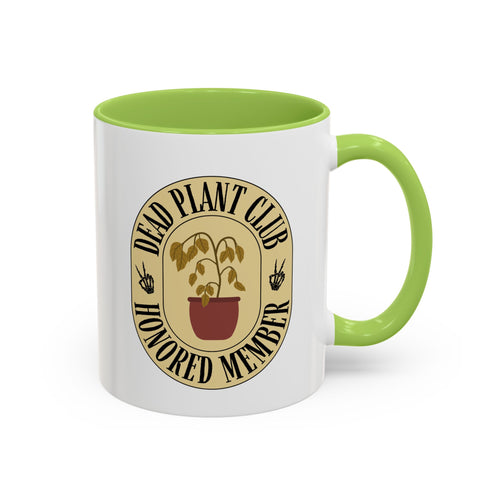 Dead Plant Club Honored Member Coffee Mug | Gifts for Plant Lovers, Unique Home Decor, Funny Birthday Present, Gardening Enthusiast
