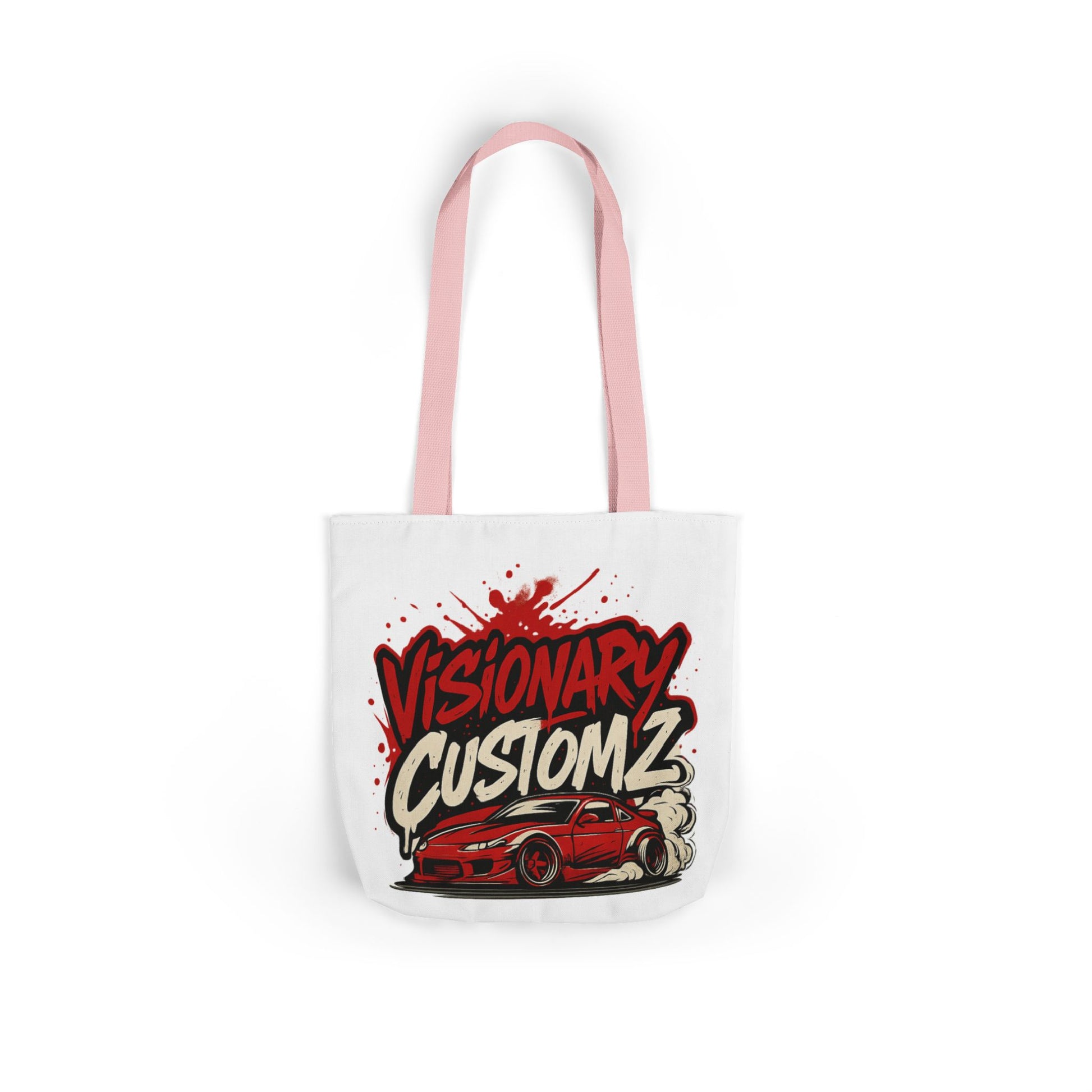 Visionary Customz Canvas Tote Bag with 5-Color Straps | Stylish, Durable, Perfect for Car Enthusiasts, Gift for Him, Shopping Tote, [...]