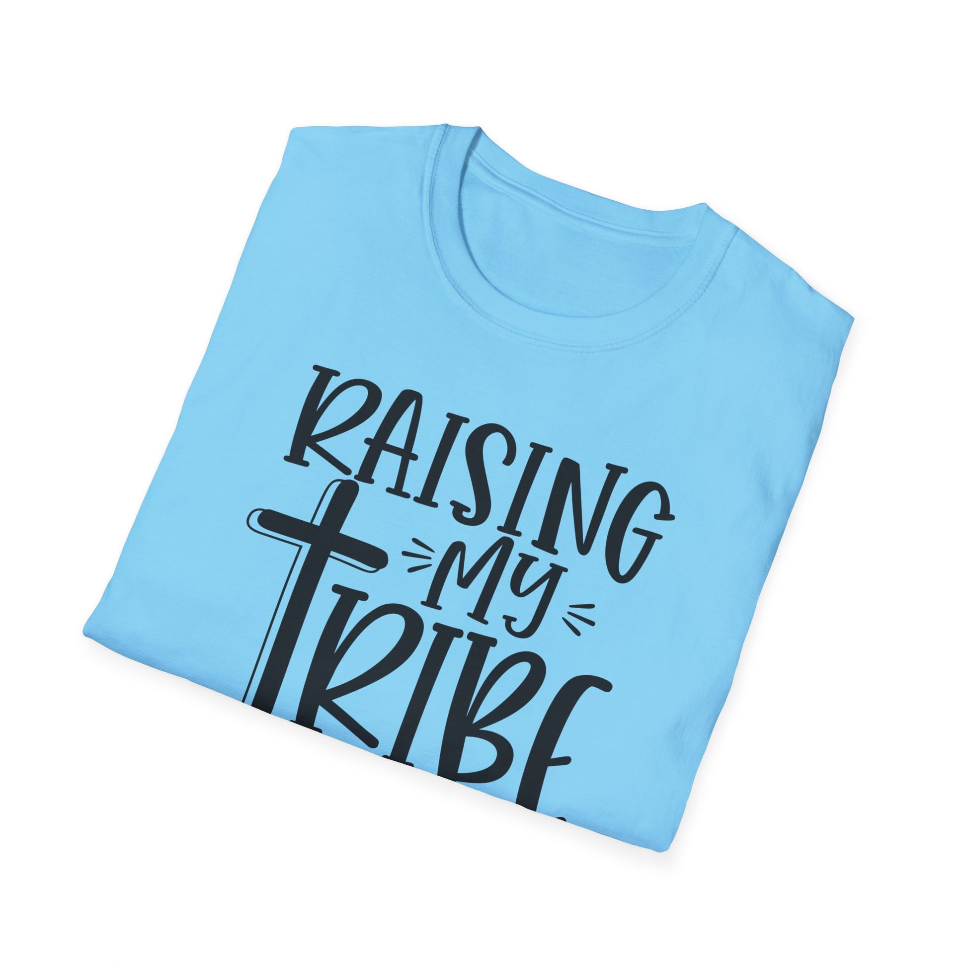 Raising My Tribe on Jesus Vibes Unisex T-Shirt, Christian Tee, Faith-Based Apparel, Gifts for Believers, Casual Church Wear
