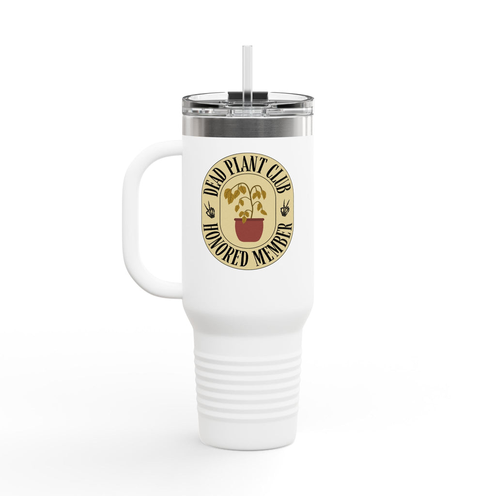 Insulated Travel Mug - Dead Plant Club Honored Member, Funny Gift for Plant Lovers, Travel Gear, Eco-Friendly Mug, Unique Drinkware
