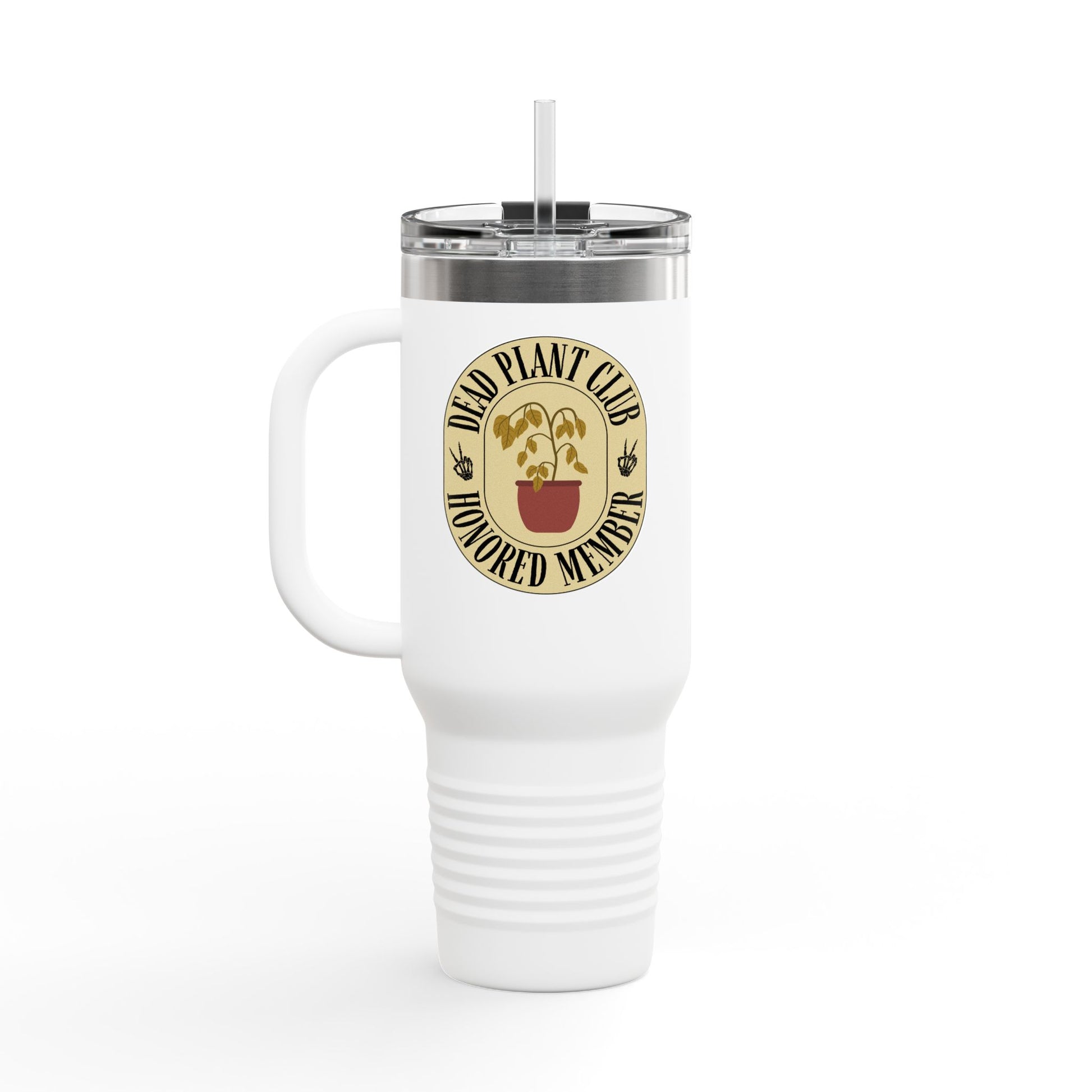 Insulated Travel Mug - Dead Plant Club Honored Member, Funny Gift for Plant Lovers, Travel Gear, Eco-Friendly Mug, Unique Drinkware