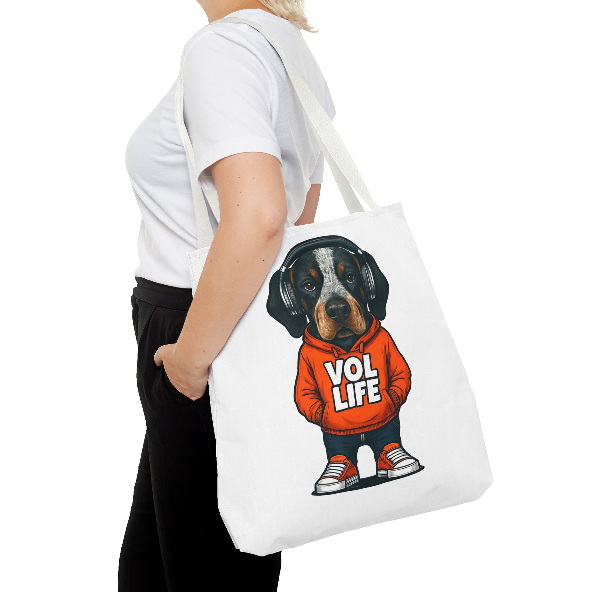 Vol Life Dog Tote Bag, Cute Dog Lover Bag, Funny Pet Tote, Funny Gift for Dog Parents, Dog Mom Gift, AOP Dog Tote