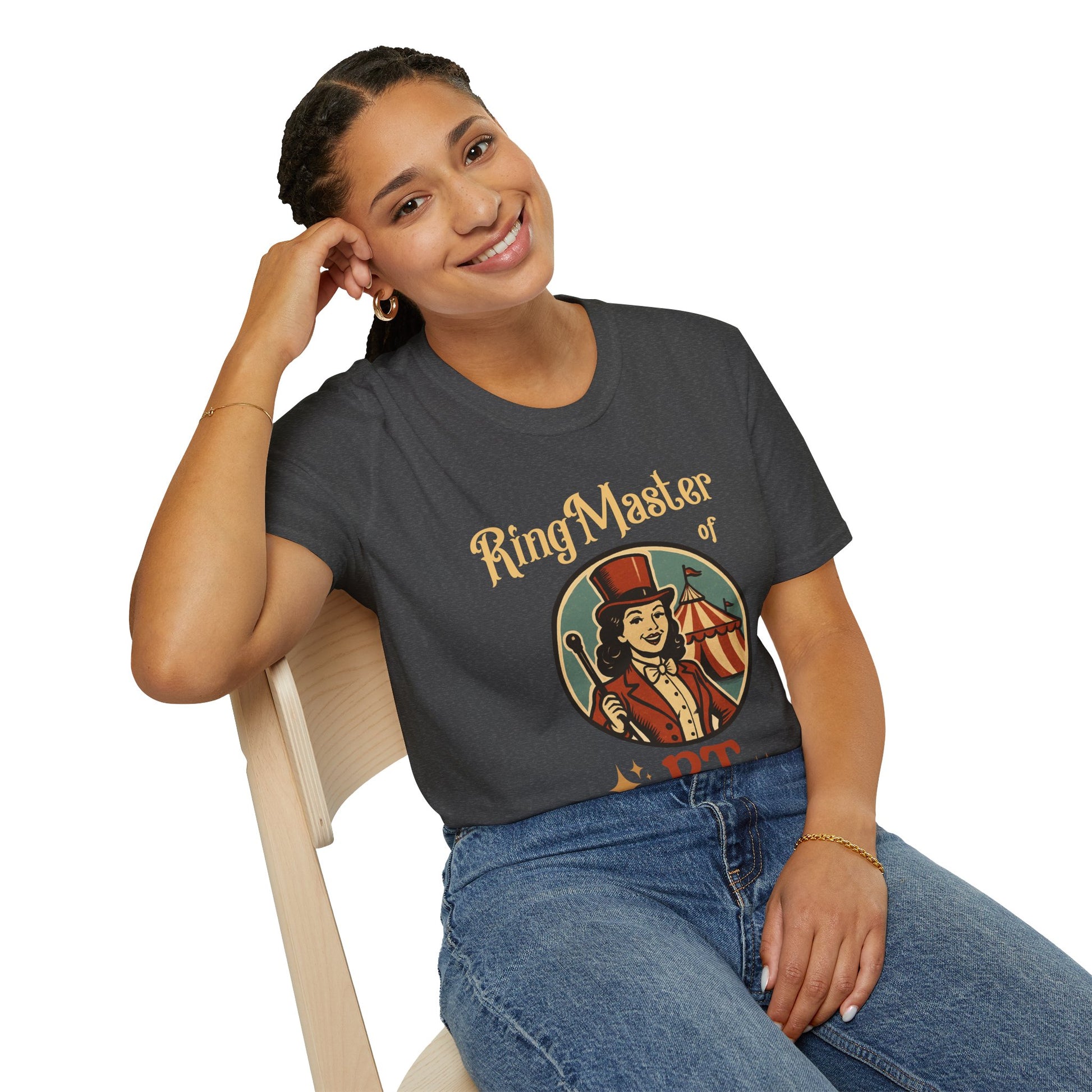 Vintage Ringmaster T-Shirt, Circus Shirt, Unisex Tee, Carnival Style, Fun Graphic Top, Festival Apparel