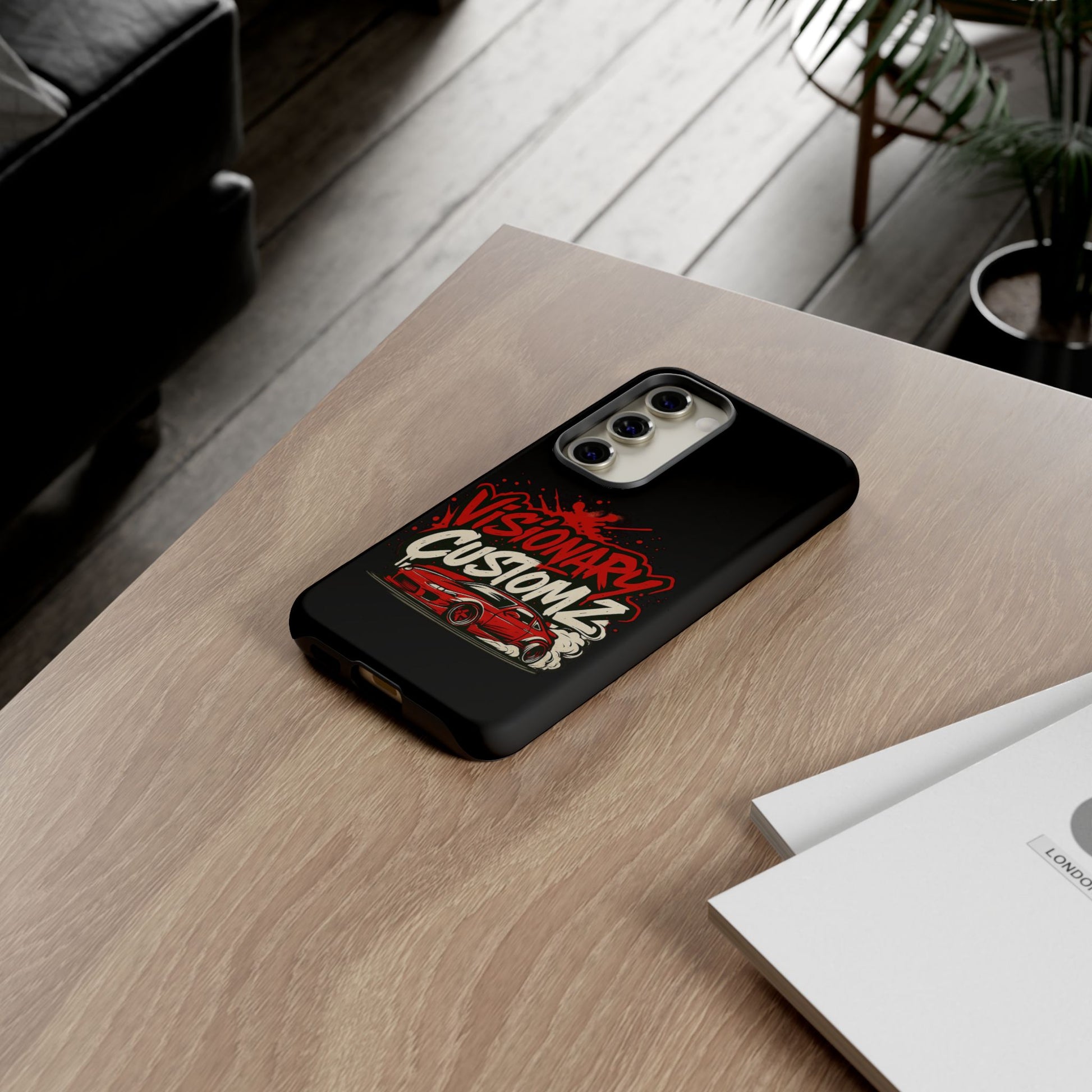 Visionary Customz Phone Case, Car Lover Accessory, Gift for Auto Enthusiasts, Customizable Phone Protection, Birthday Gift Idea