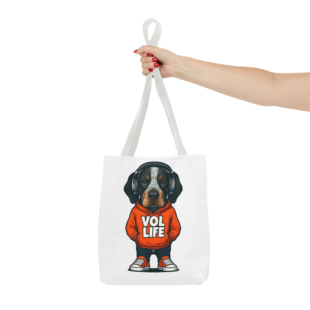 Vol Life Dog Tote Bag, Cute Dog Lover Bag, Funny Pet Tote, Funny Gift for Dog Parents, Dog Mom Gift, AOP Dog Tote