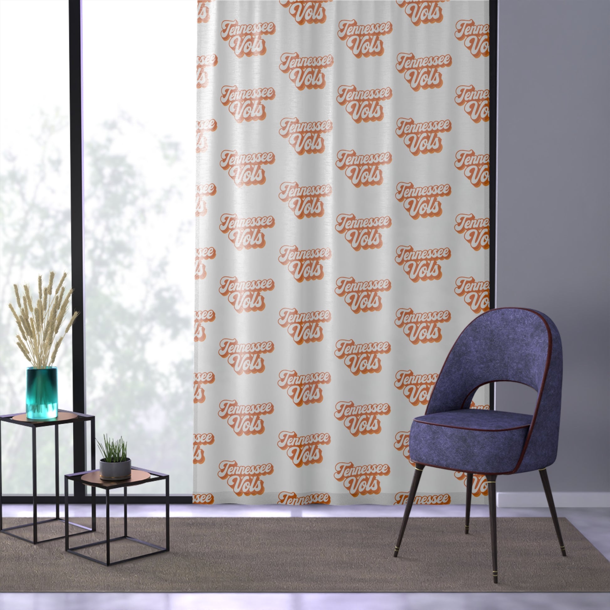 Tennessee Volunteers Window Curtain, Sports Decor, Game Day Essentials, Home Team Decoration, College Football Fan Gift, Tennessee Vols