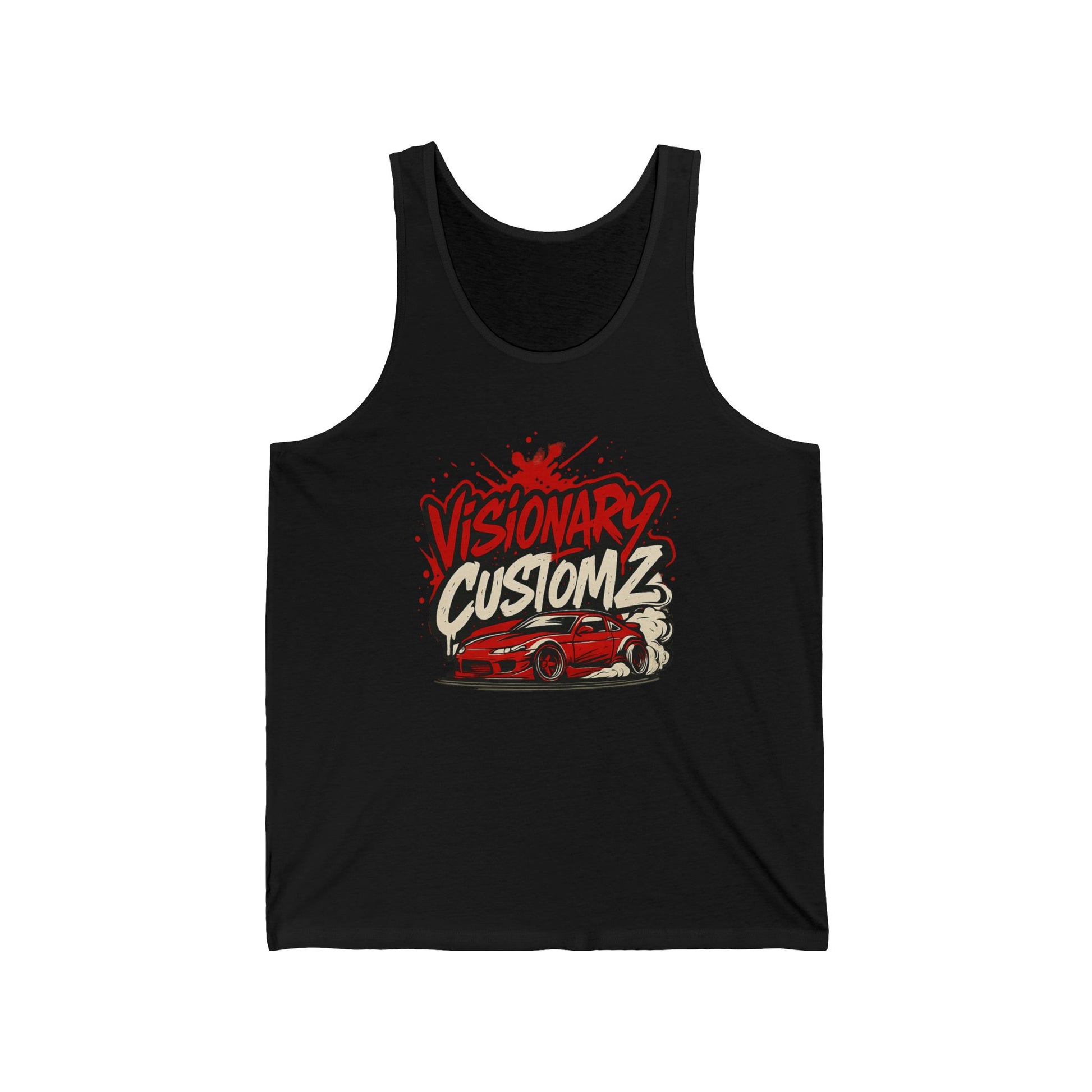 Visionary Custom Z Unisex Jersey Tank, Retro Car Enthusiast Top, Summer Wear, Gift for Gearheads, Custom Car Lover Apparel