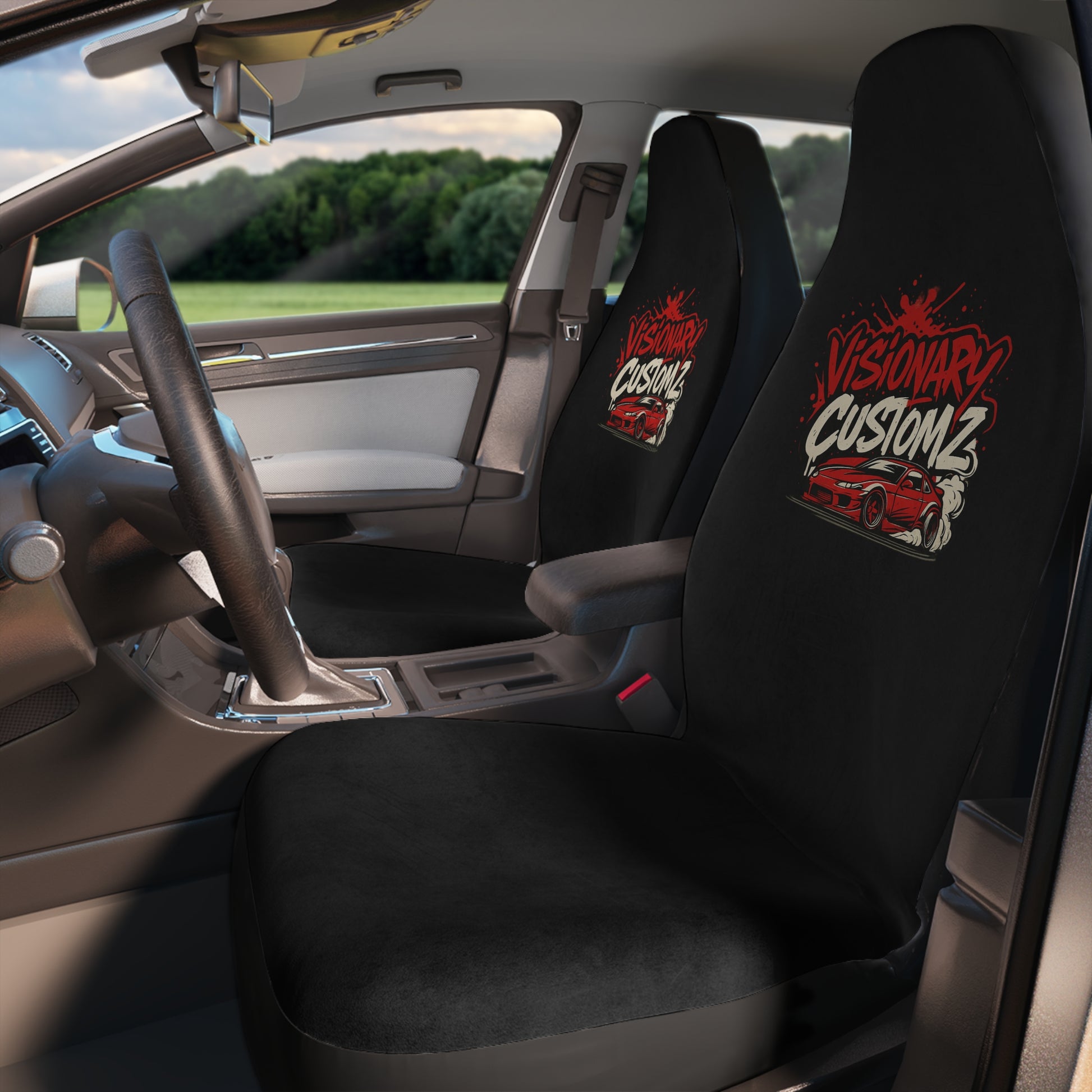 Visionary Customz Polyester Car Seat Covers - Unique Auto Accessories, Car Decor, Gift for Car Enthusiasts, Custom Car Gear, Auto [...]