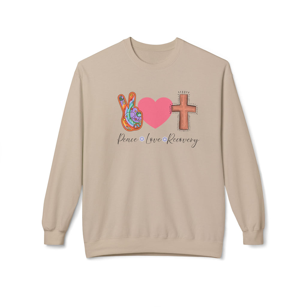 Hope and Love Recovery Crewneck Sweatshirt - Cozy Gift for Friends, Inspirational Fashion, Recovery Support, Faith-Based Apparel, [...]