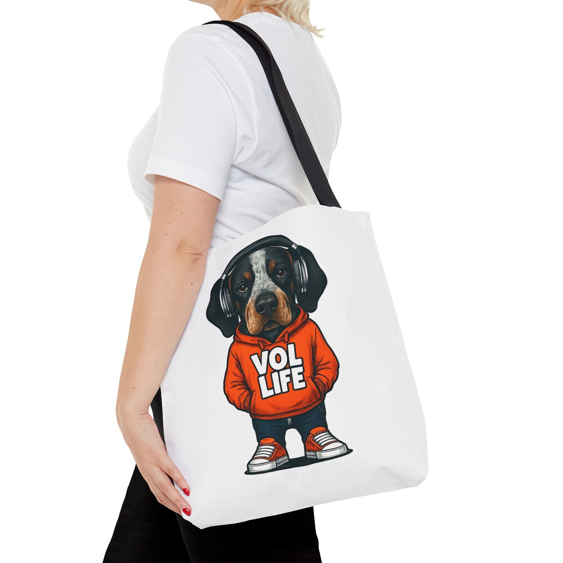 Vol Life Dog Tote Bag, Cute Dog Lover Bag, Funny Pet Tote, Funny Gift for Dog Parents, Dog Mom Gift, AOP Dog Tote