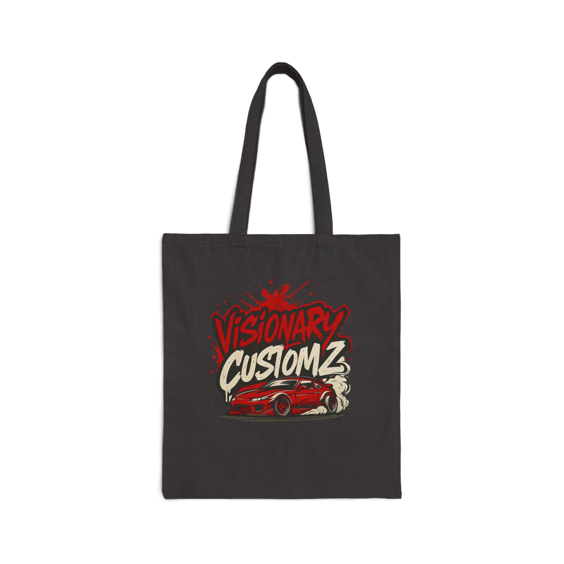 Visionary Customz Art Tote Bag | Stylish Canvas Carryall, Gift for Car Lovers, Eco-Friendly Shopping Bag, Graphic Tote for Events