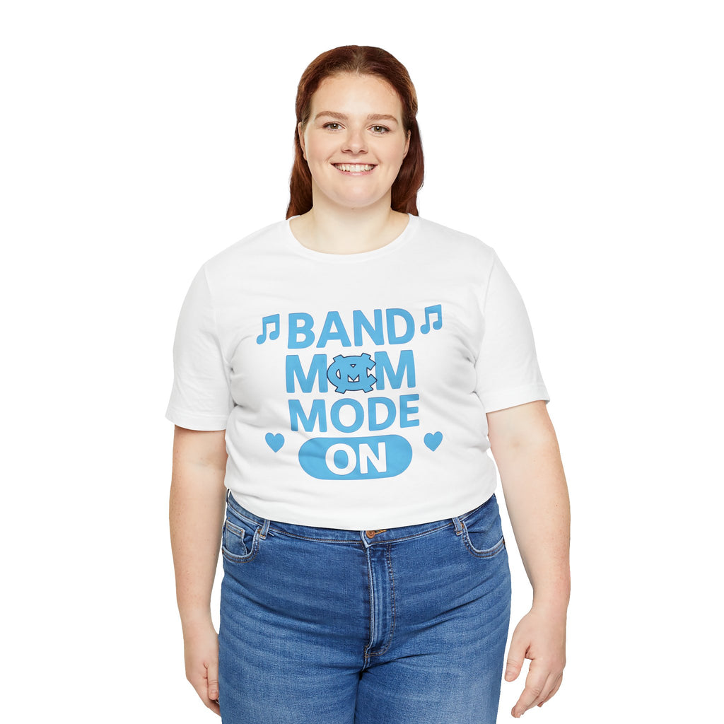 Band Mom Mode On Tee - Unisex Jersey Shirt for Music Lovers, Perfect for Concerts, Band Events, Gift for Moms, Music Enthusiasts