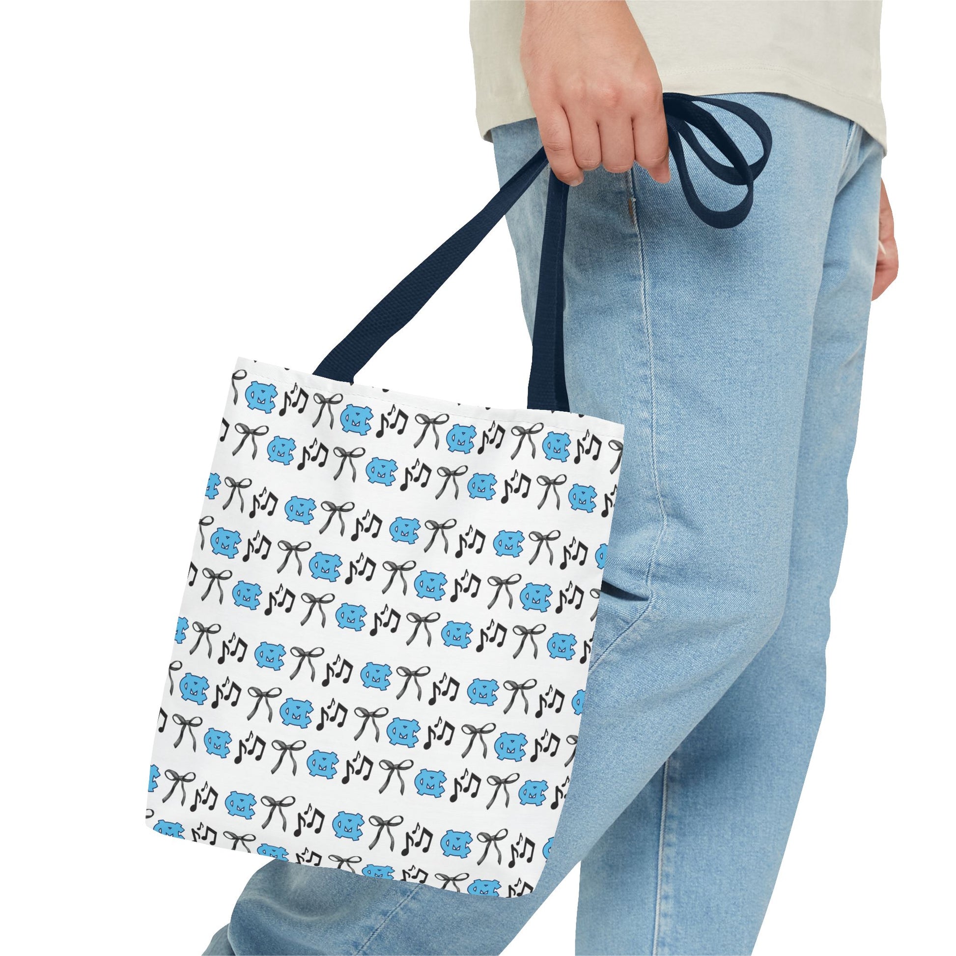 Cute Patterned Tote Bag for McMinn Central Lovers, Reusable Shopping Bag, Gift for Crafters, Handmade Tote, Eco-Friendly Bag