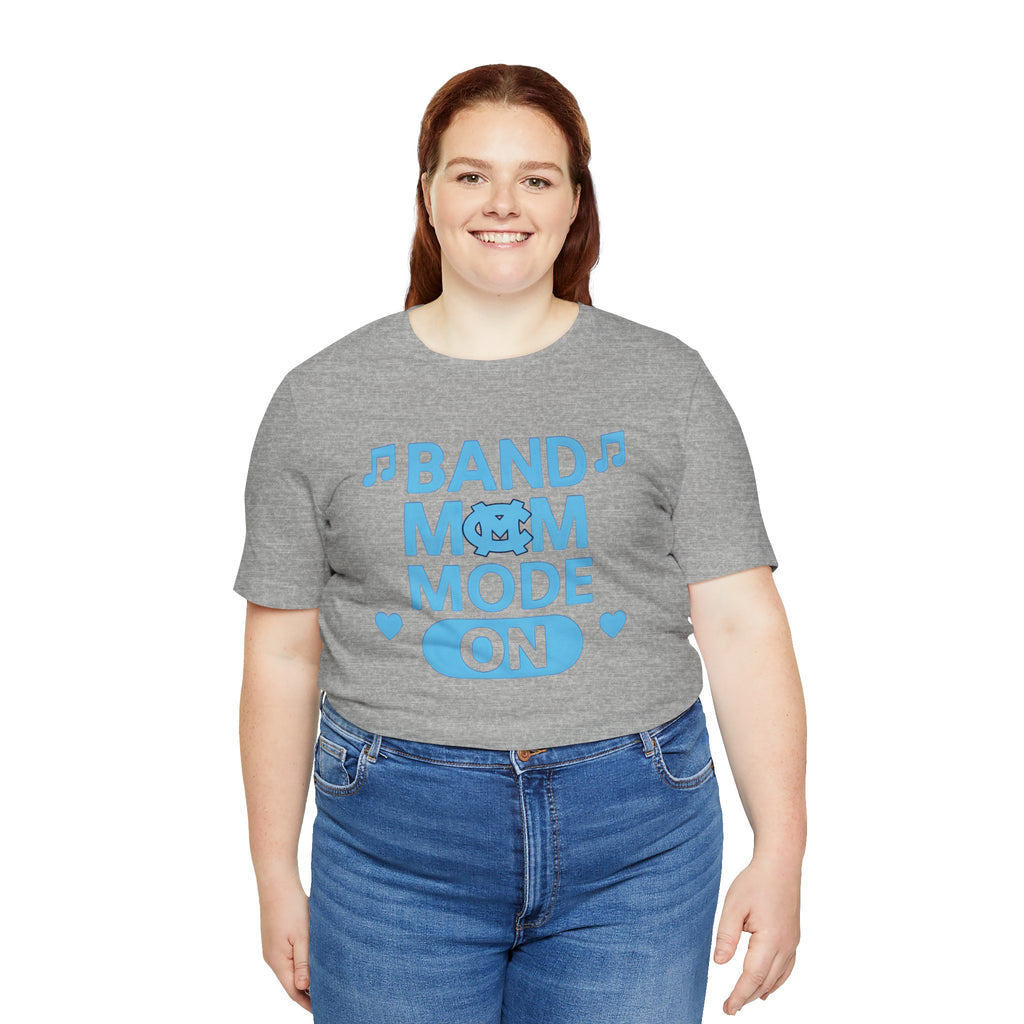 Band Mom Mode On Tee - Unisex Jersey Shirt for Music Lovers, Perfect for Concerts, Band Events, Gift for Moms, Music Enthusiasts