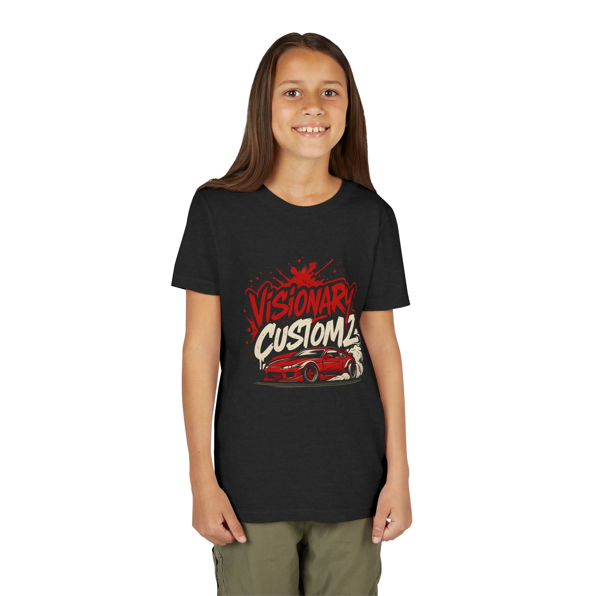 Visionary Custom Youth Tee - Cool Car Graphic, Gift for Young Car Enthusiasts, Birthday Shirt, Customizable Apparel, Automotive Fashion