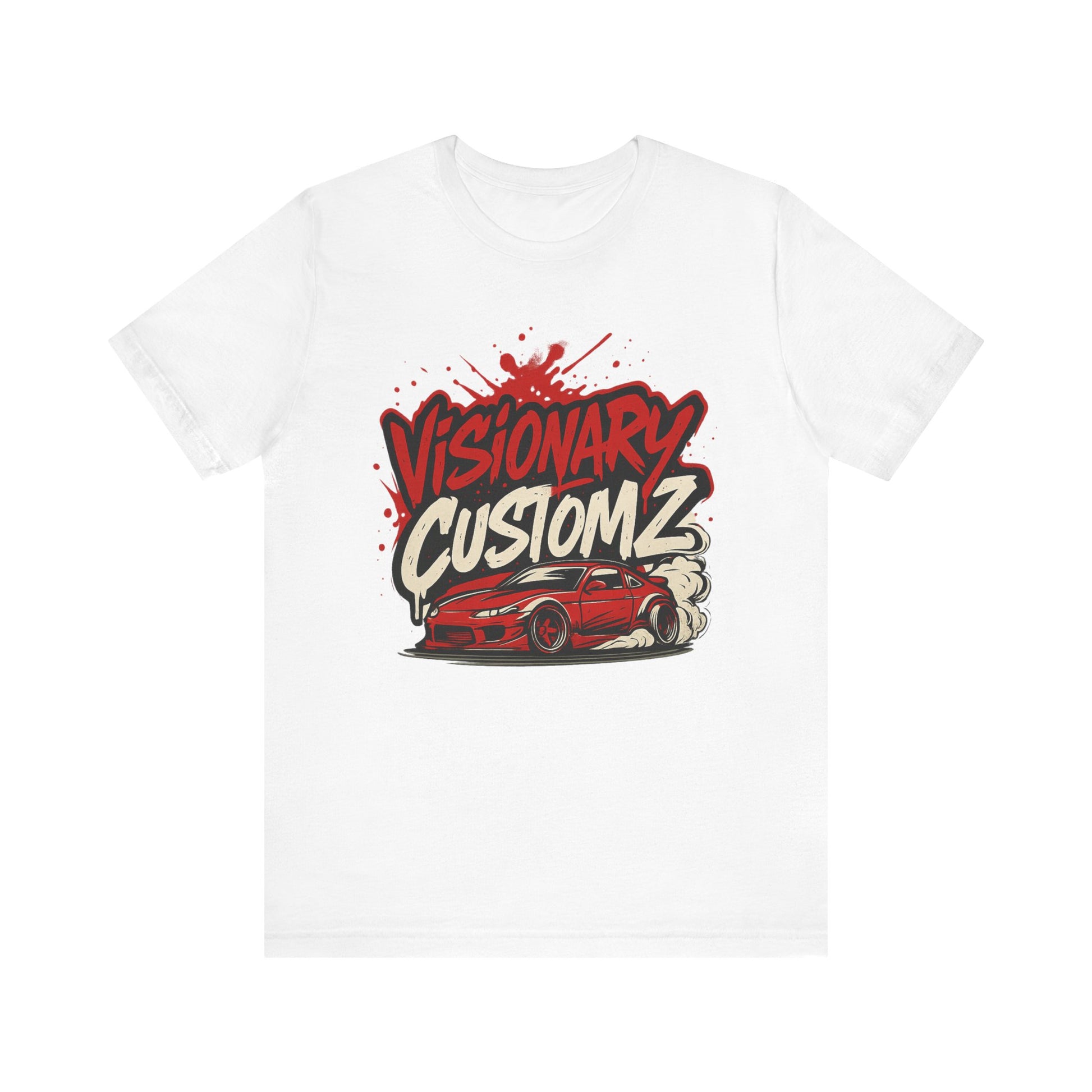 Visionary Customz Graphic Tee, Unisex Car Lover Shirt, Automotive Gift, Streetwear Top, Racing Enthusiast Apparel