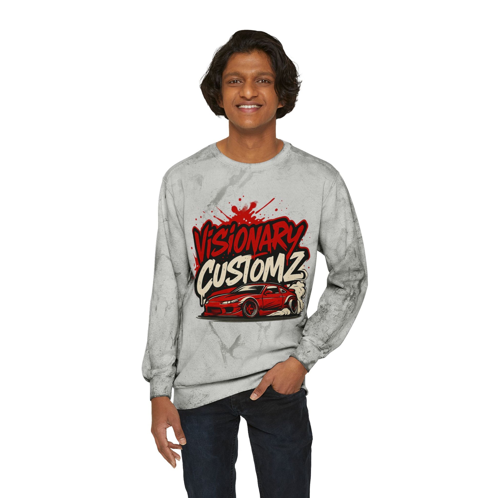 Visionary Custom Z Color Blast Sweatshirt, Unisex Sweatshirt, Comfort Colors