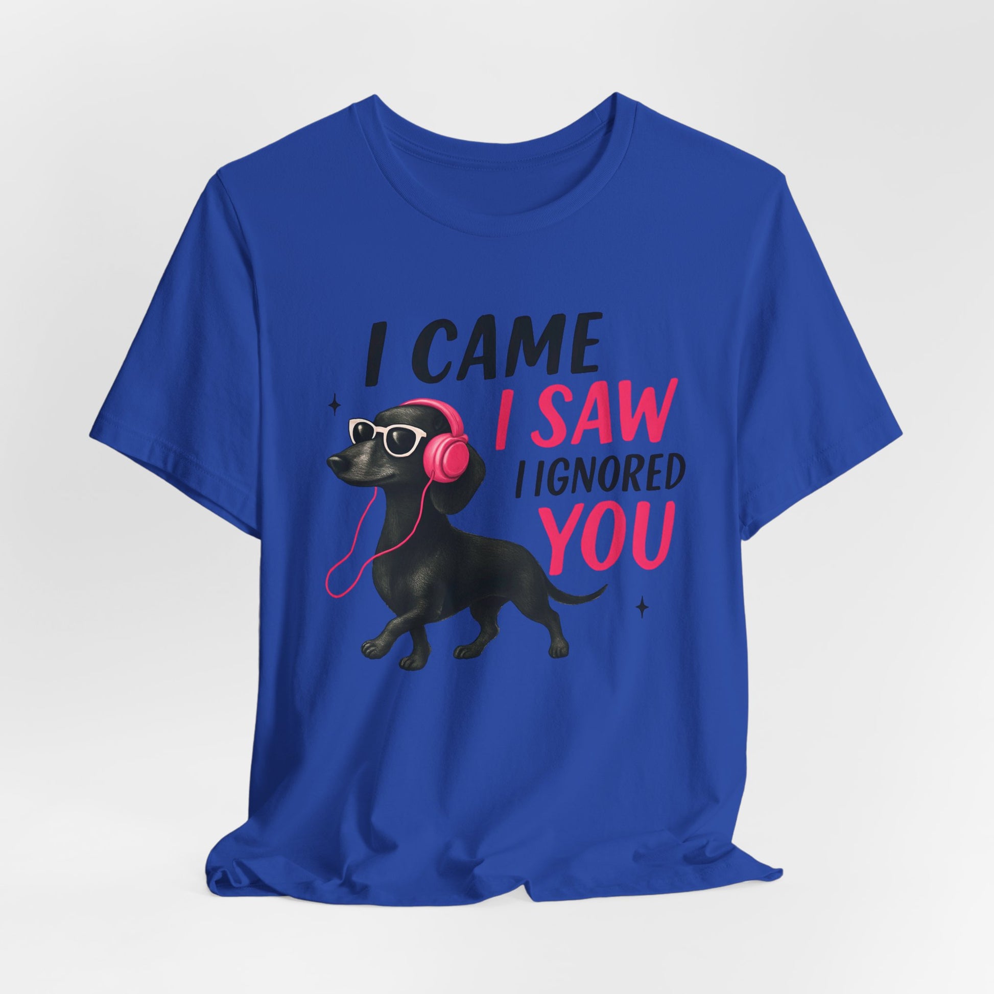 Cool Dog Lover Tee - I Came, I Saw, I Ignored You | Funny Pet Shirt, Gift for Dog Owners, Casual Wear, Birthday Gift, Animal Lover Apparel