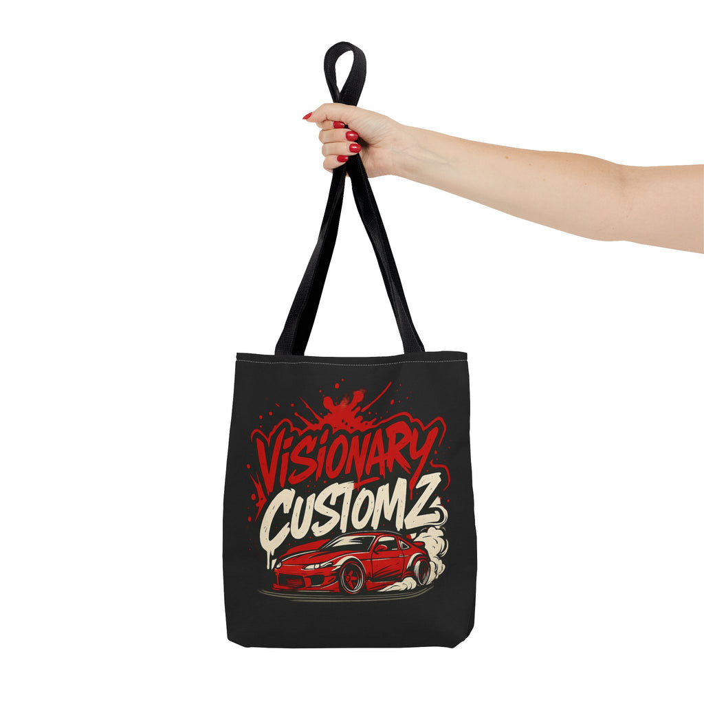 Visionary Customz Tote Bag - Stylish Car Enthusiast Bag, Gift for Auto Lovers, Custom Car Accessories, Unique Shopping Tote, AOP Design