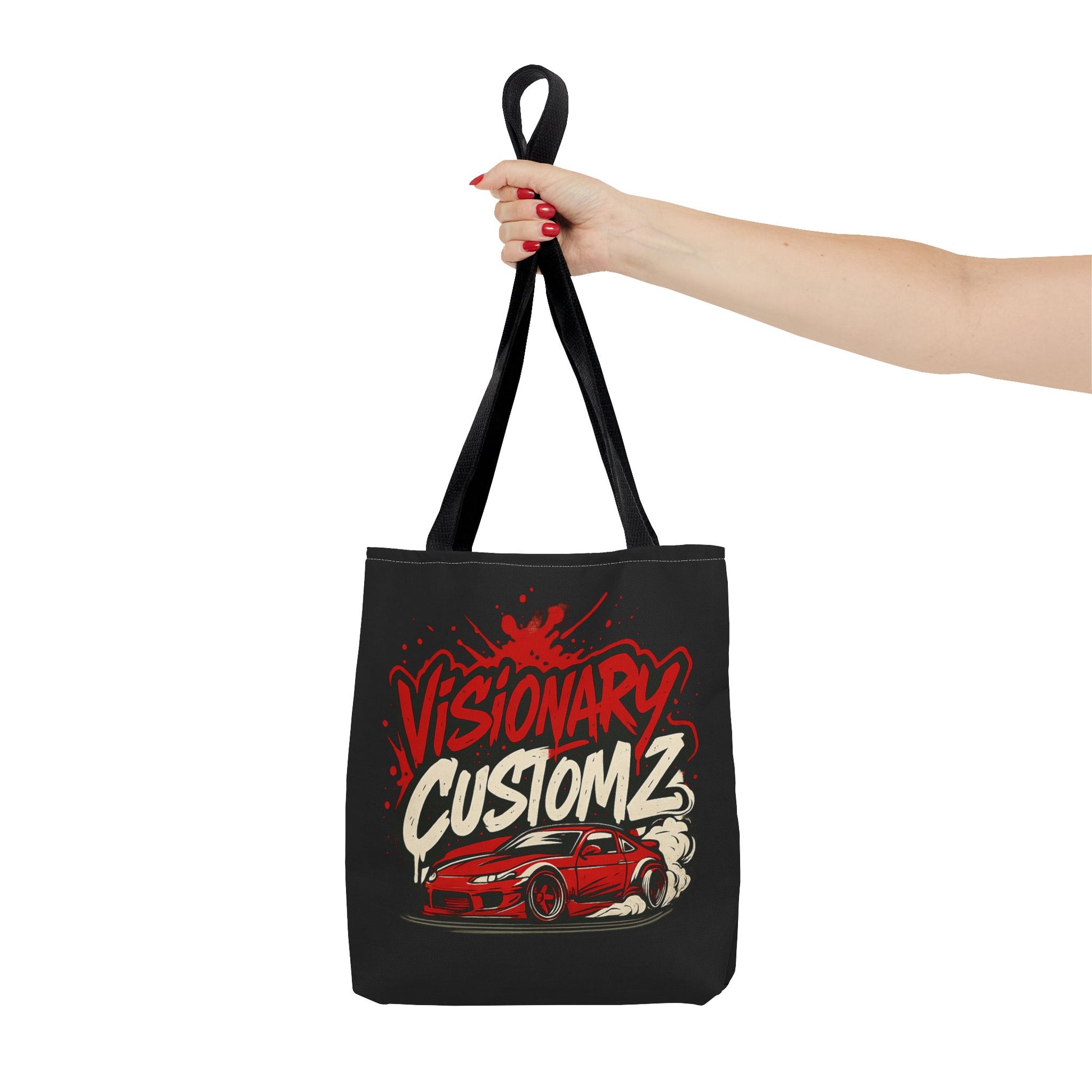 Visionary Customz Tote Bag - Stylish Car Enthusiast Bag, Gift for Auto Lovers, Custom Car Accessories, Unique Shopping Tote, AOP Design
