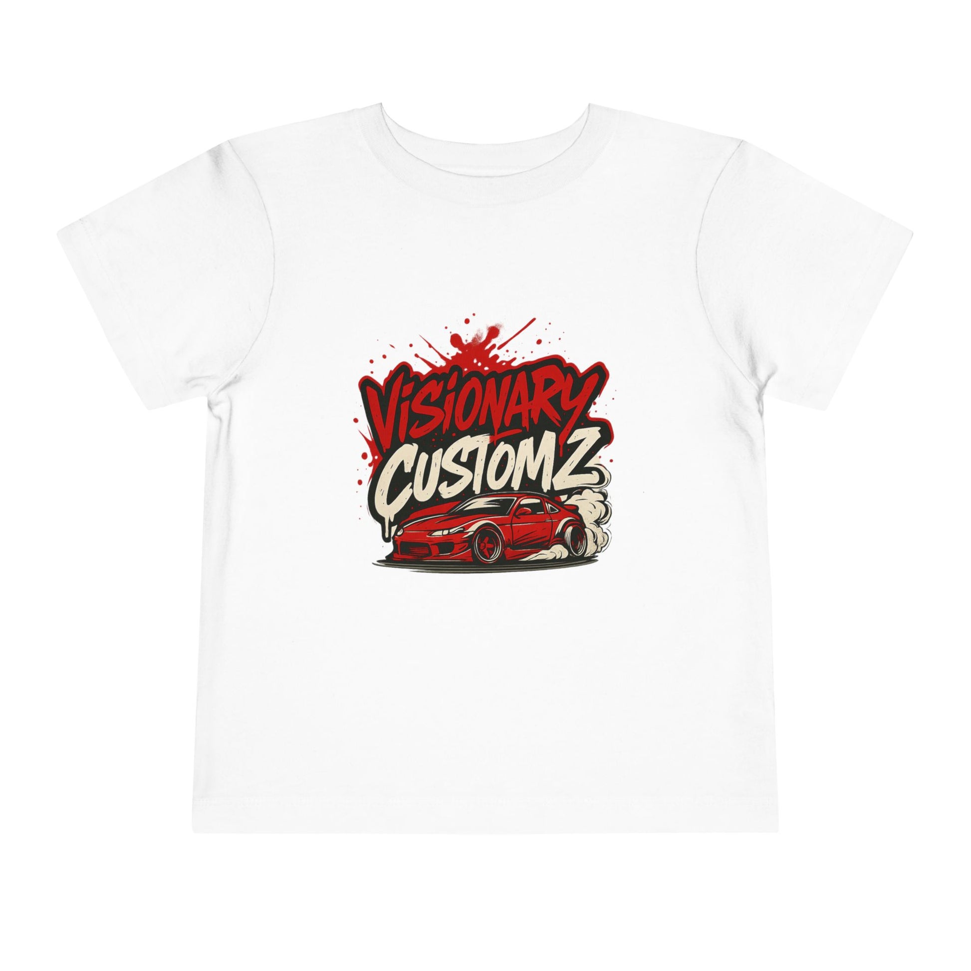 Visionary Customz Toddler Tee - Race Car Design, Perfect for Boys, Birthday Gift, Casual Wear, Playtime T-Shirt, Kids Apparel