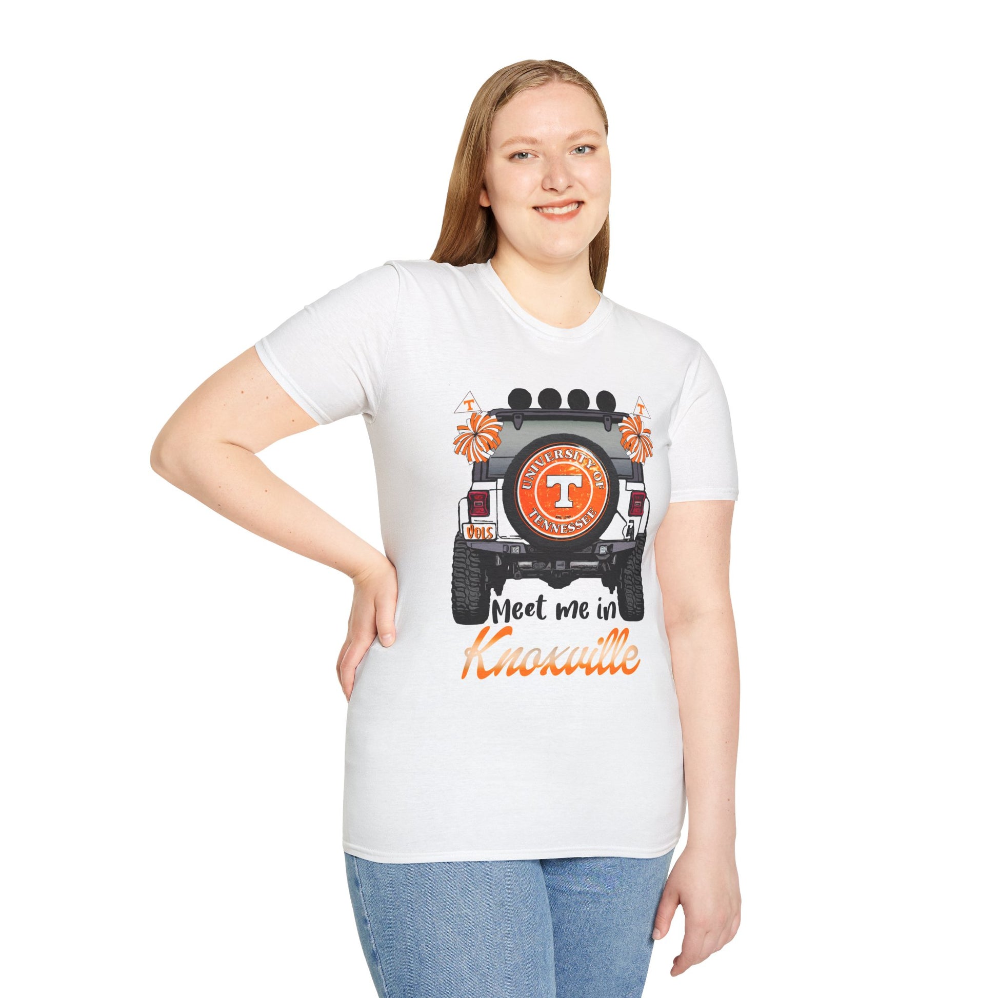 T-Shirt Celebrating Knoxville Spirit, Unisex Softstyle Tee for Fans, Perfect for Game Days, Tailgating, Gifts, Summer Outfits