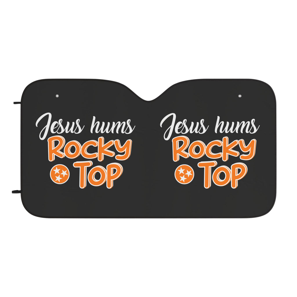 Jesus Hums Rocky Top Car Sun Shades, UV Protection, Auto Accessories, Travel Gift, Summer Essentials, Tennessee Pride
