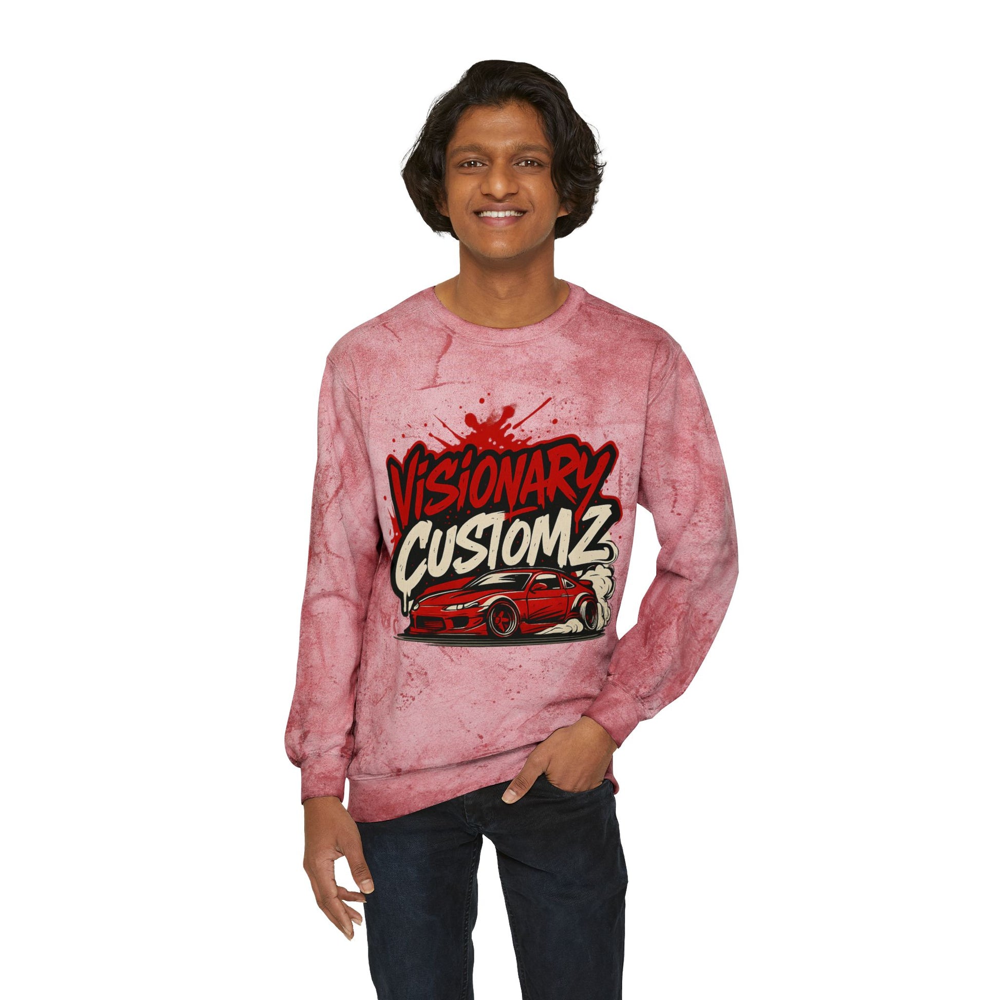 Visionary Custom Z Color Blast Sweatshirt, Unisex Sweatshirt, Comfort Colors