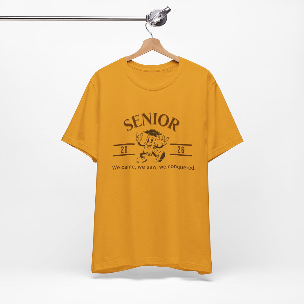 Senior 2026 Celebration Unisex Tee, Graduation Gift, Class of 2026 Shirt, Fun Senior Year Apparel, High School Memories